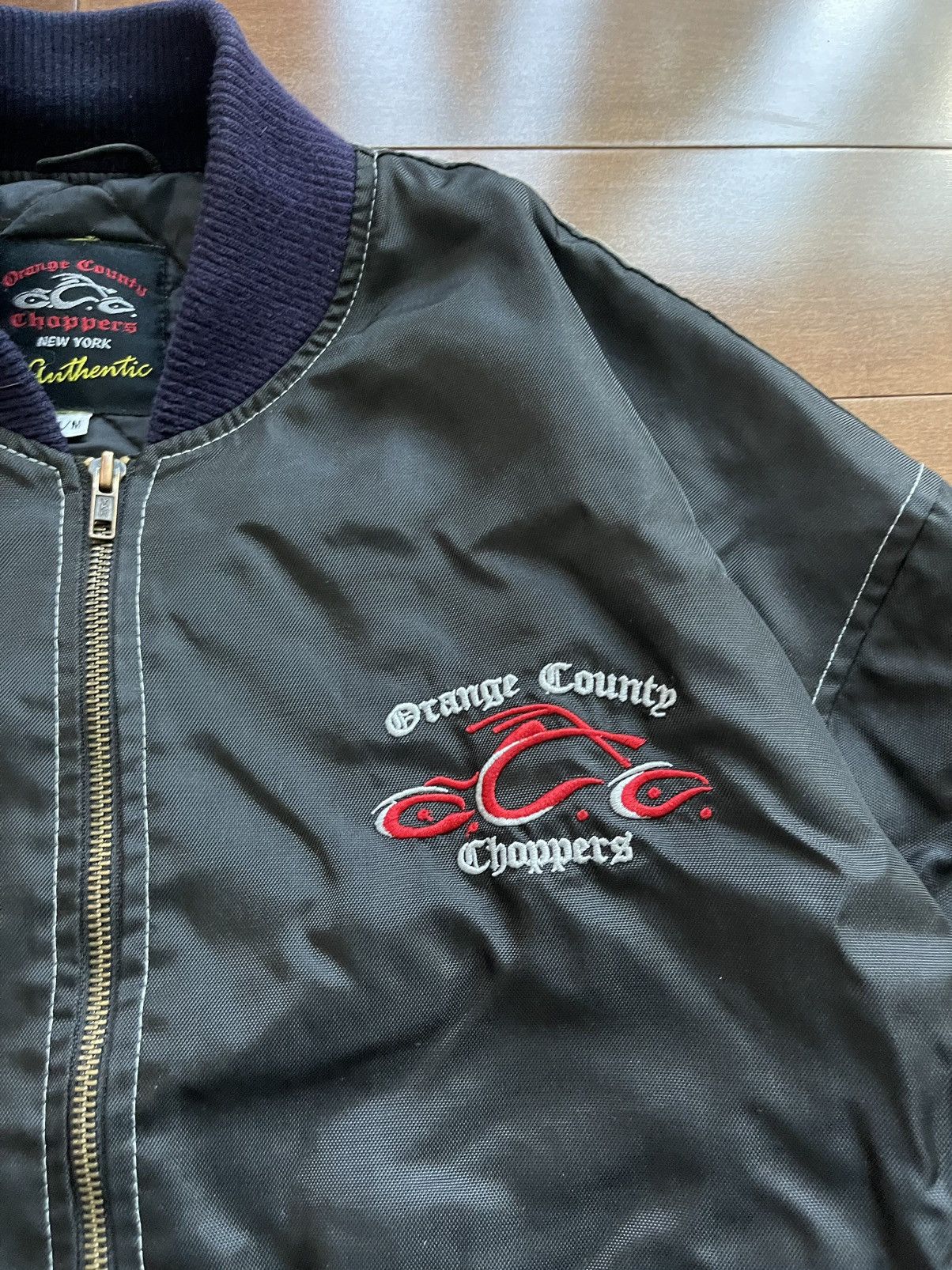 Harley Davidson × Vintage Vintage Orange County Choppers Bomber Jacket Size US M / EU 48-50 / 2 - 3 Thumbnail