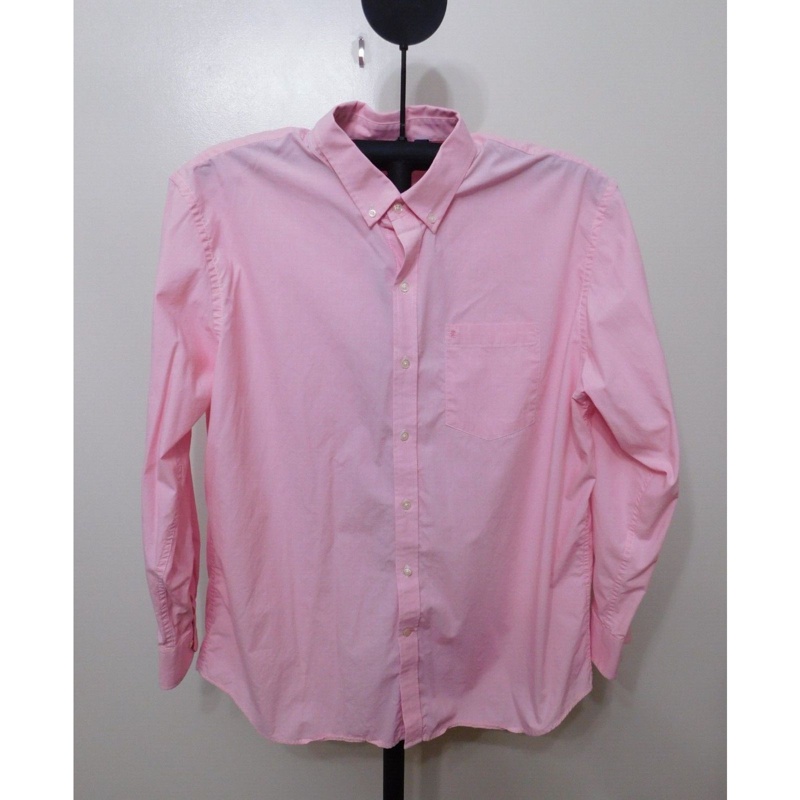 Izod Izod Pink Long Sleeve Button Front Shirt - Size XXL Size US XXL / EU 58 / 5 - 1 Thumbnail