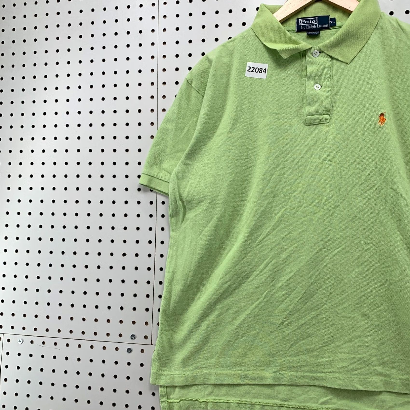Polo Ralph Lauren Polo Ralph Lauren Polo Shirt Green Orange Pony Fits Mens Large Collared Size US L / EU 52-54 / 3 - 3 Thumbnail