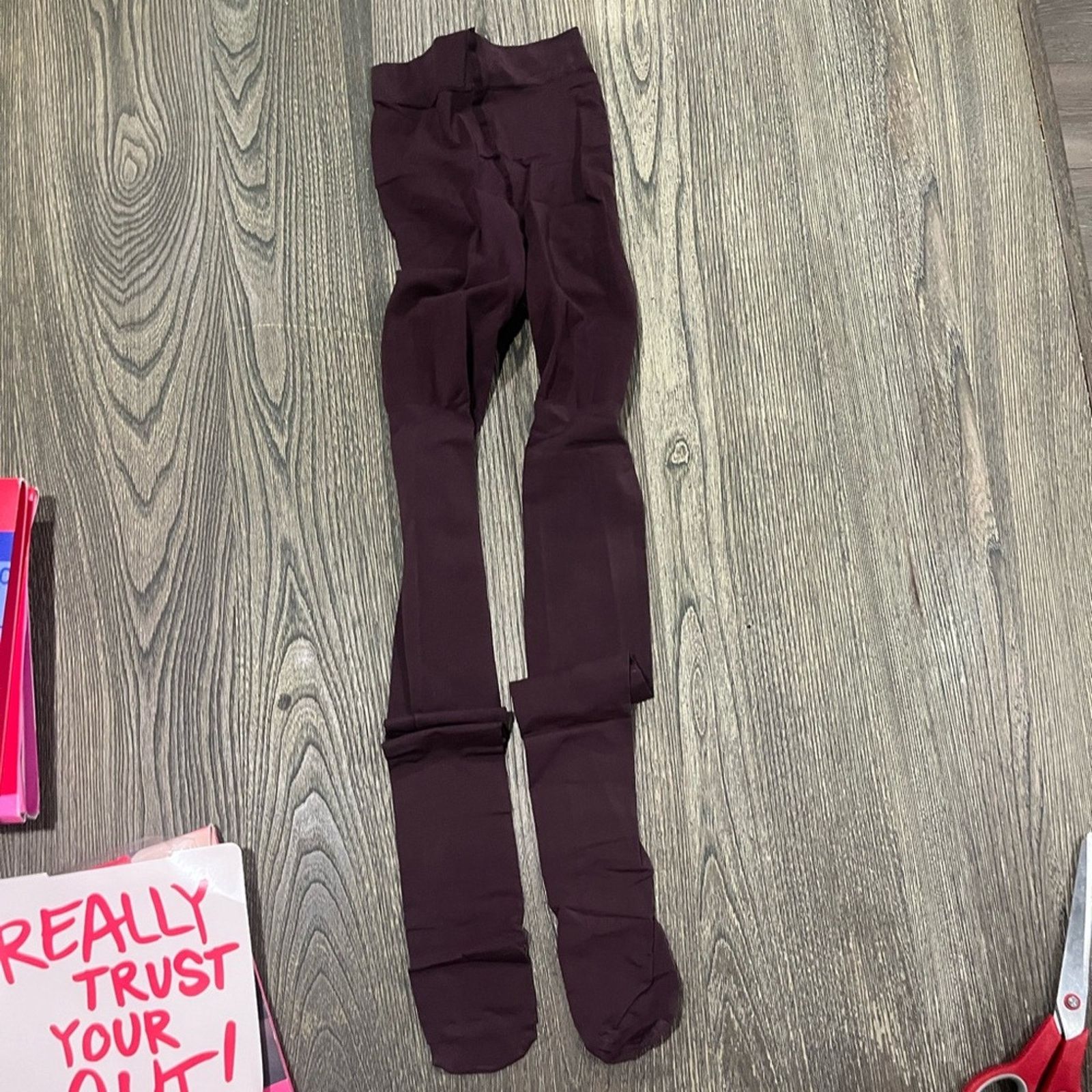 Spanx NWT Spanx Luxury Leg Tights Shaping Stretch Umber Brick Sz B Size ONE SIZE - 5 Thumbnail