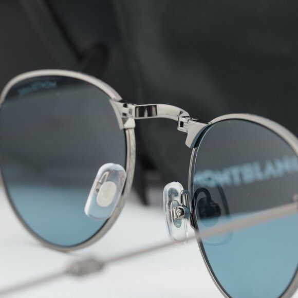 Montblanc Montblanc MB0280S 002 Sunglasses Grey Square Frame Size ONE SIZE - 10 Thumbnail