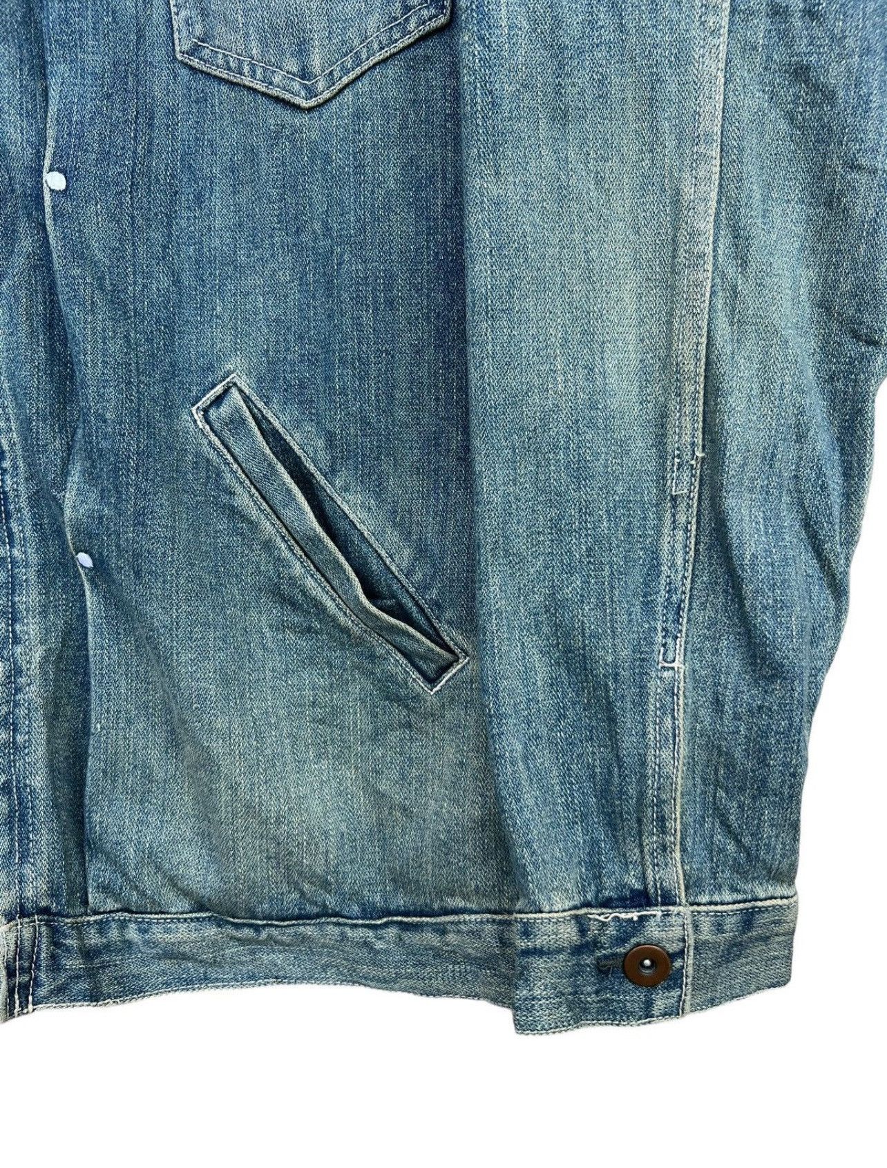 Japanese Brand Vintage Japan Zipup Biker Denim Jacket Size US M / EU 48-50 / 2 - 6 Thumbnail