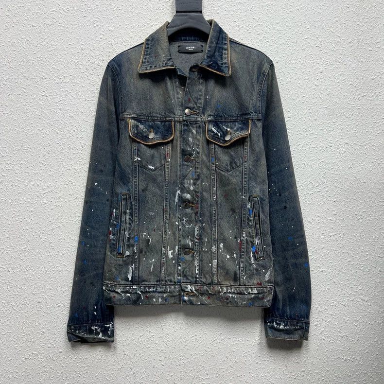 Amiri Amiri vintage paint graffiti denim jacket Size M / US 6-8 / IT 42-44 - 1 Thumbnail