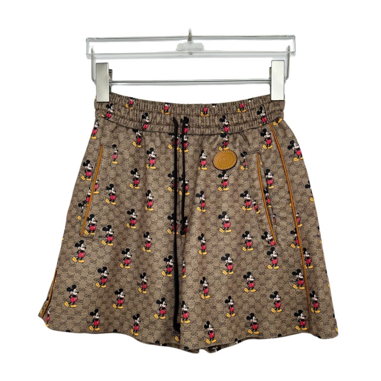 Gucci GUCCI Cartoon Pattern High Waist Straight Leg Shorts K26WX Size 25" / US 0 / IT 36 - 1 Thumbnail