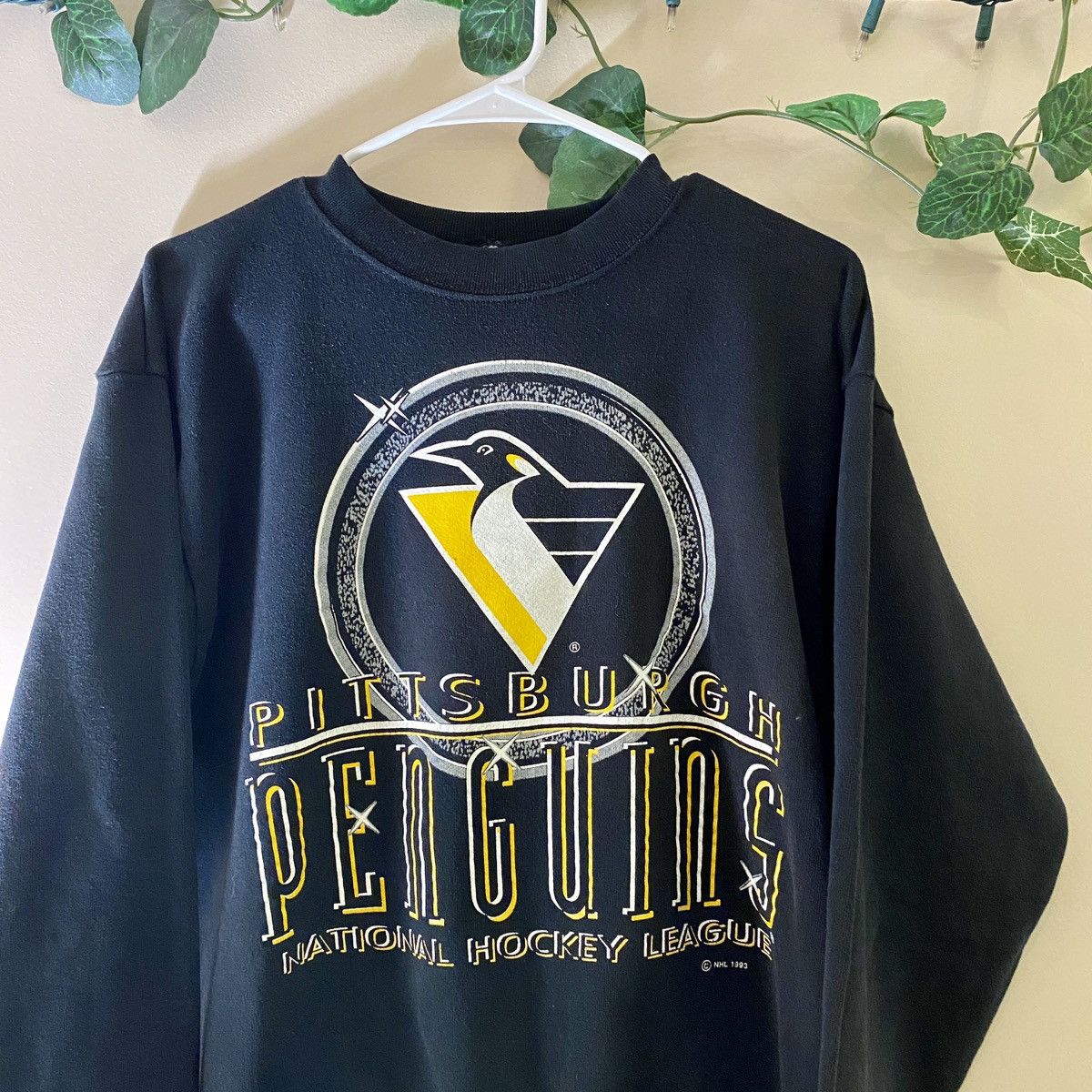 NHL Vintage 1993 Pittsburgh Penguins NHL Crewneck Sweater Size US M / EU 48-50 / 2 - 2 Thumbnail