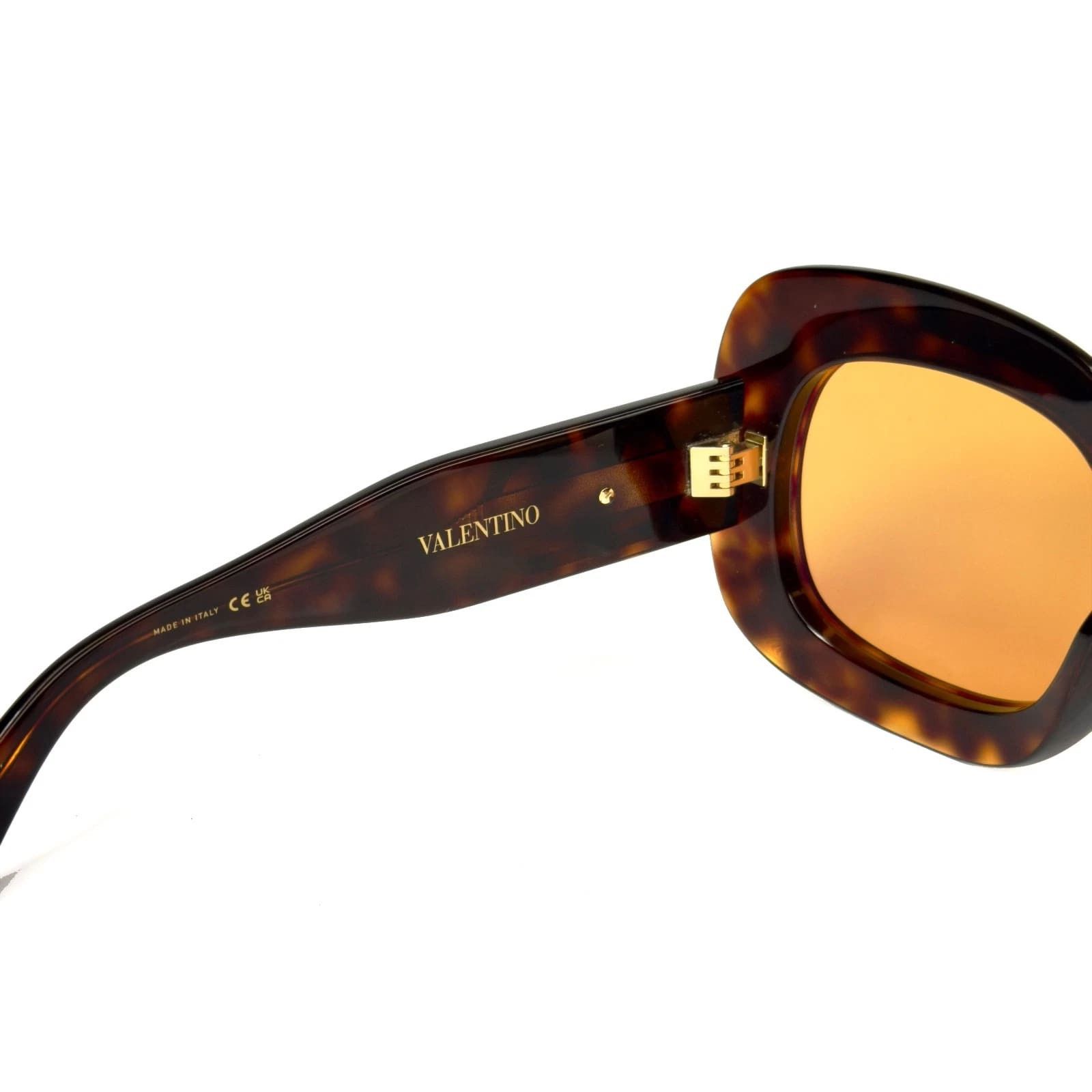 Valentino VALENTINO VLS180 Havana Oversized VLS 180C Logo Sunglasses Size ONE SIZE - 2 Thumbnail