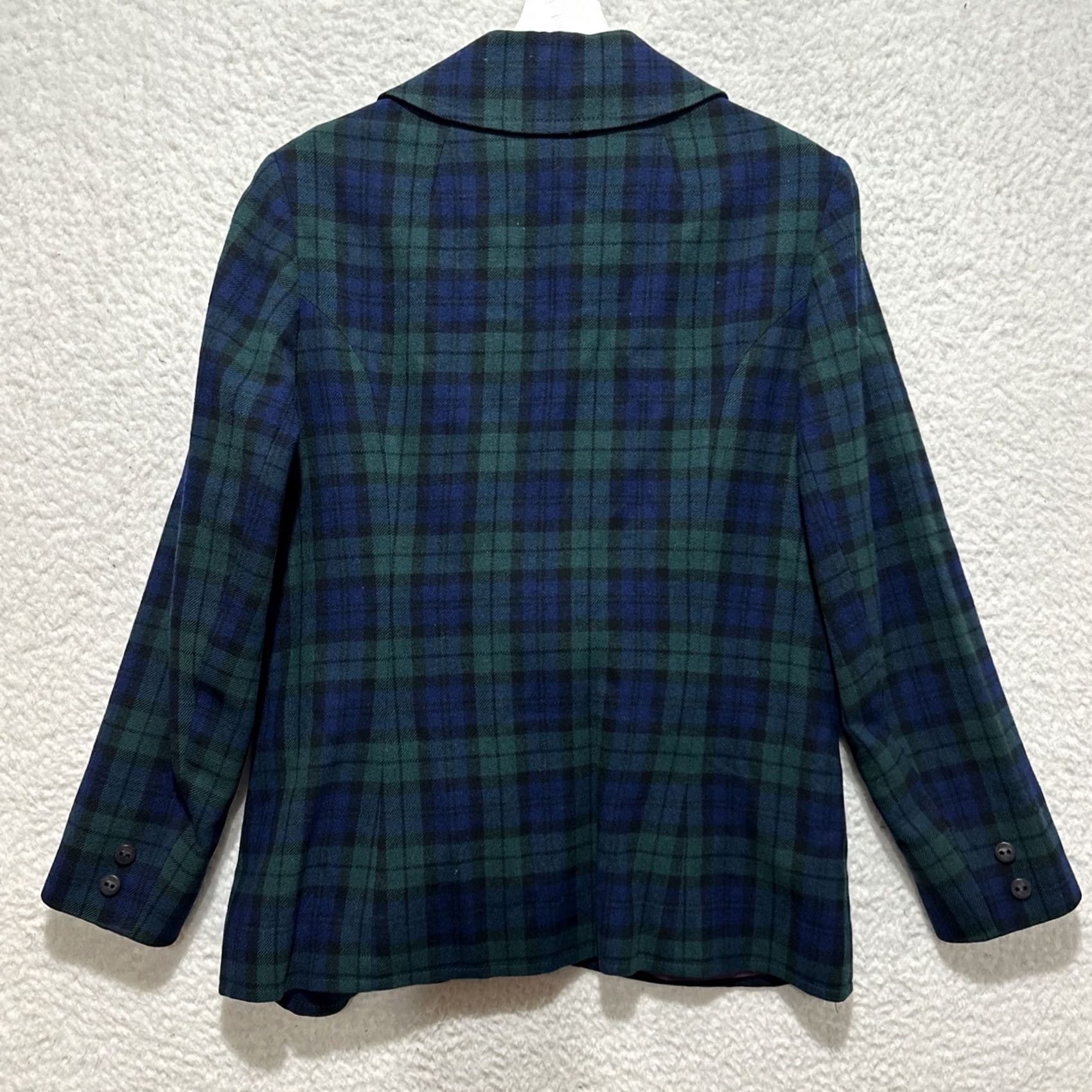 Pendleton VINTAGE Pendleton Blazer Jacket Women Size 18 Virgin Wool Green Tartan Plaid Blazer Women Plus 18 Wool Pattern Plaid Jacket Mens? Size XXL / US 16-18 / IT 52-54 - 2 Thumbnail