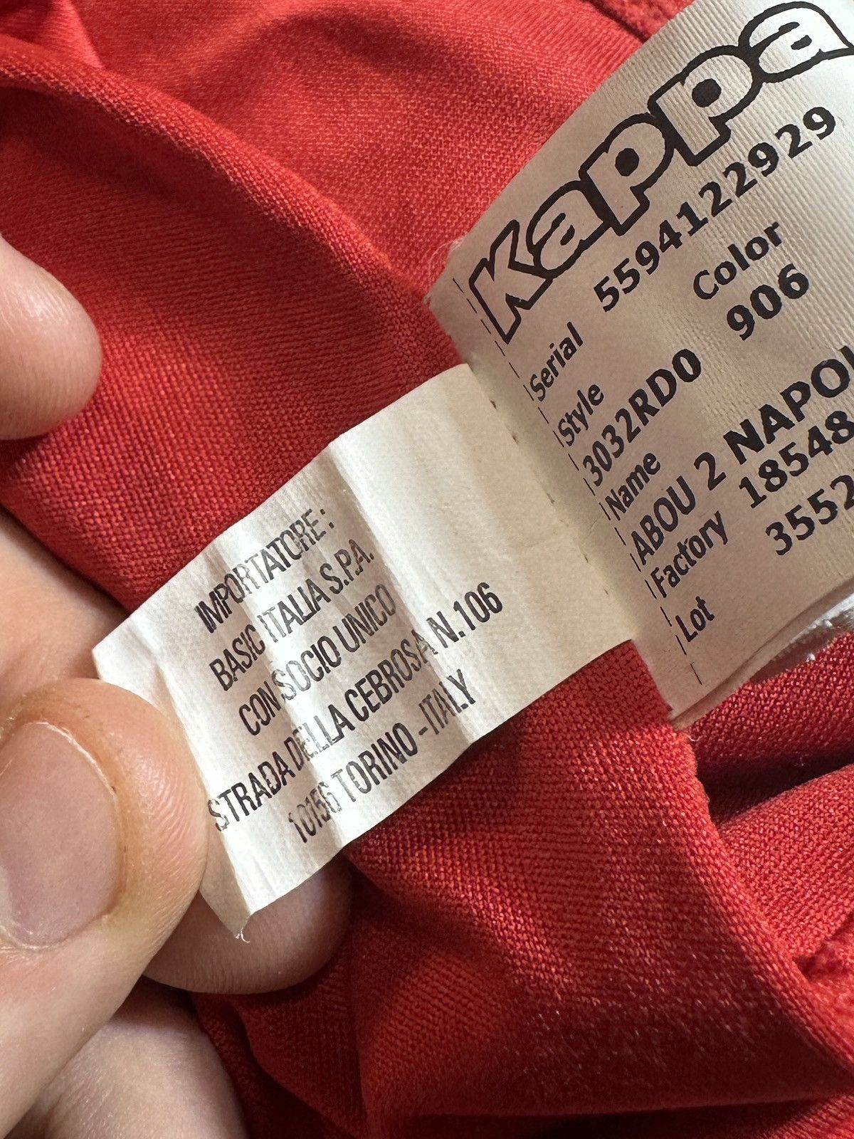 Kappa × Vintage Vintage Kappa Napoli Soccer Jersey Blokecore Style L Rare Size US L / EU 52-54 / 3 - 8 Thumbnail