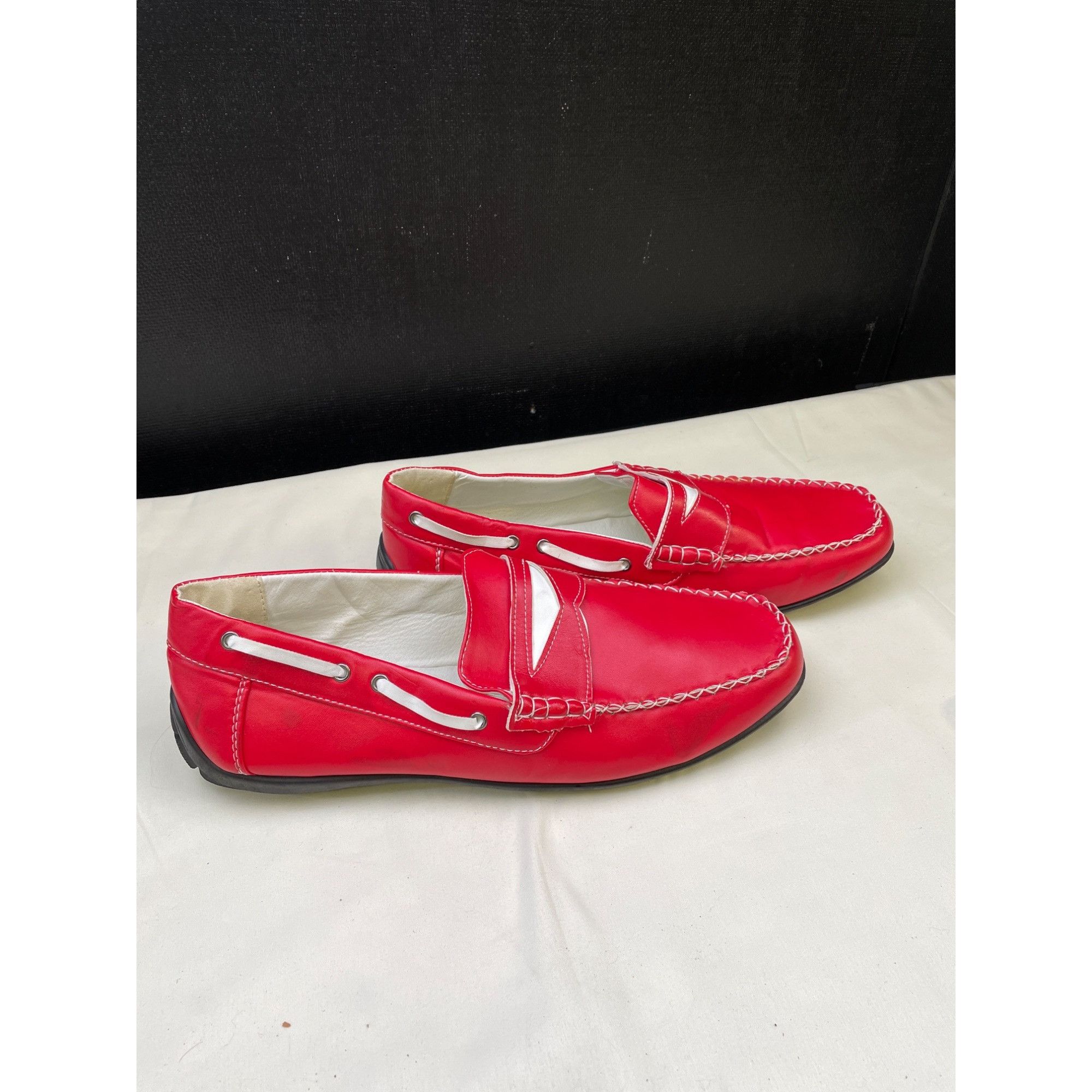 Other Tim Evans Men's Red Loafers/ Shoes/Slip on Size 13 SKU 5741 Size US 13 / EU 46 - 4 Thumbnail