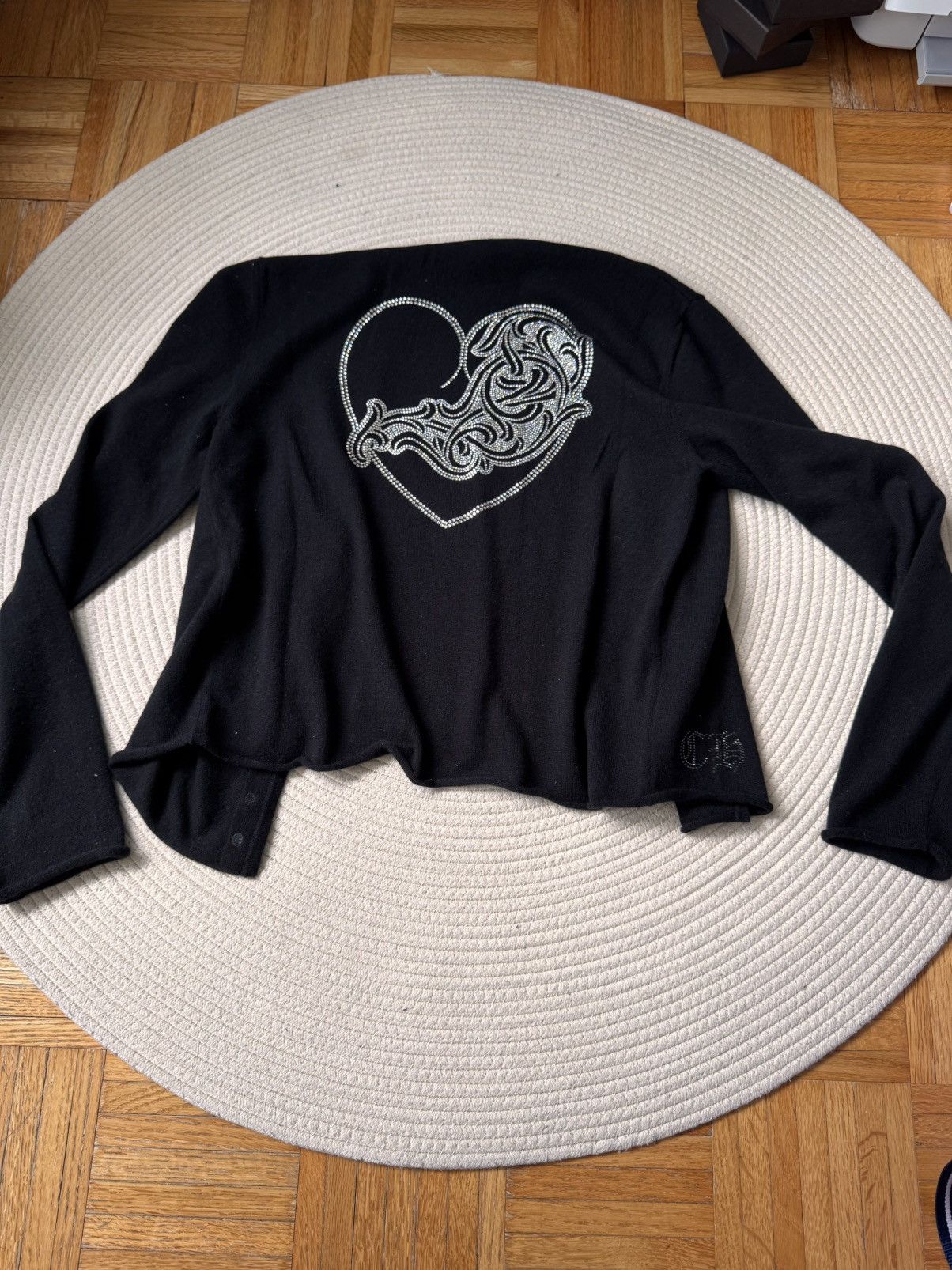 Chrome Hearts Chrome Hearts cashmere Cardigan Floral Hearts size M Size M / US 6-8 / IT 42-44 - 2 Thumbnail