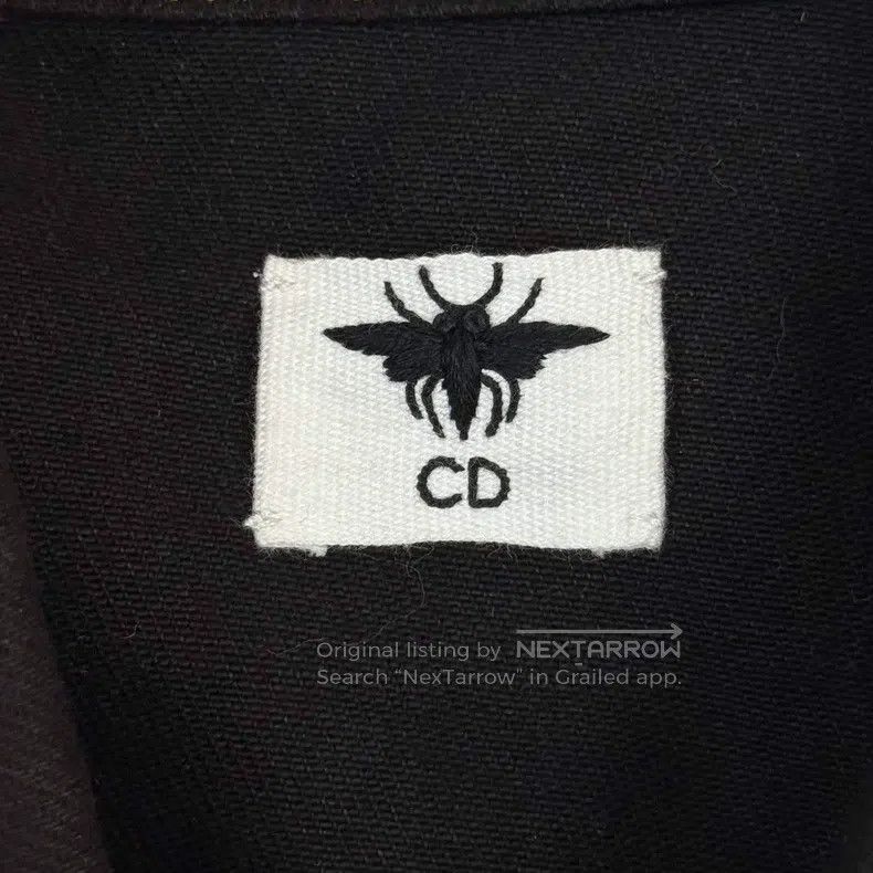 Dior Dior Black embroidered bee denim jacket Size XS / US 0-2 / IT 36-38 - 5 Thumbnail