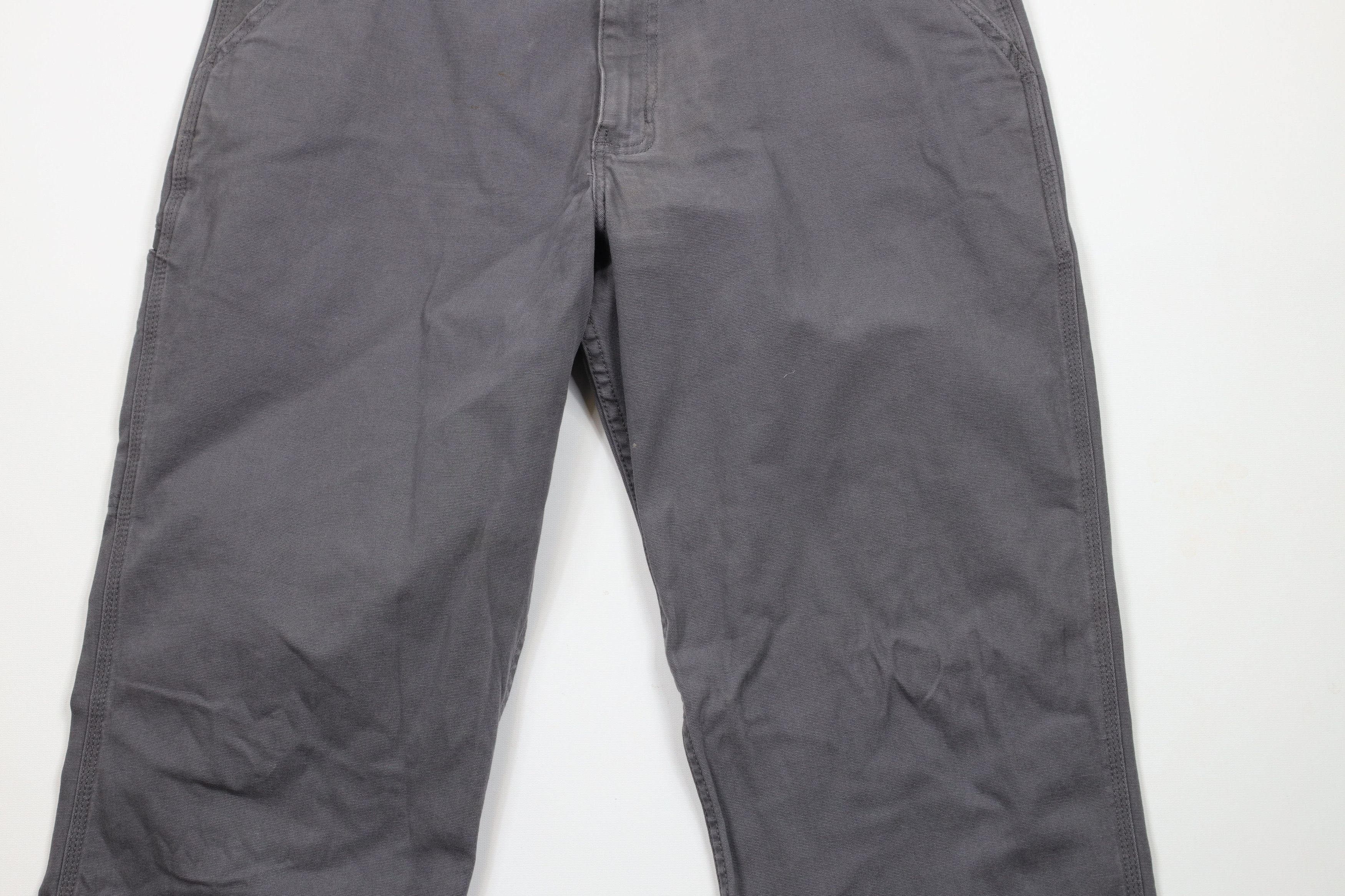 Carhartt × Vintage Vintage Y2K Carhartt Fit Wide Leg Dungaree Pants Gray Size US 36 / EU 52 - 3 Thumbnail