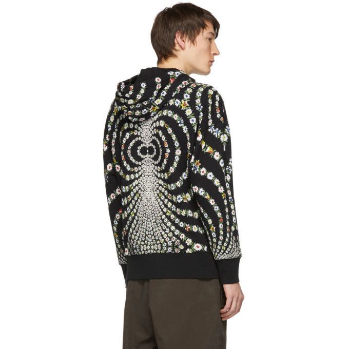 Givenchy Black Mirrored Daisy Print Hoodie Size US XXL / EU 58 / 5 - 4 Thumbnail