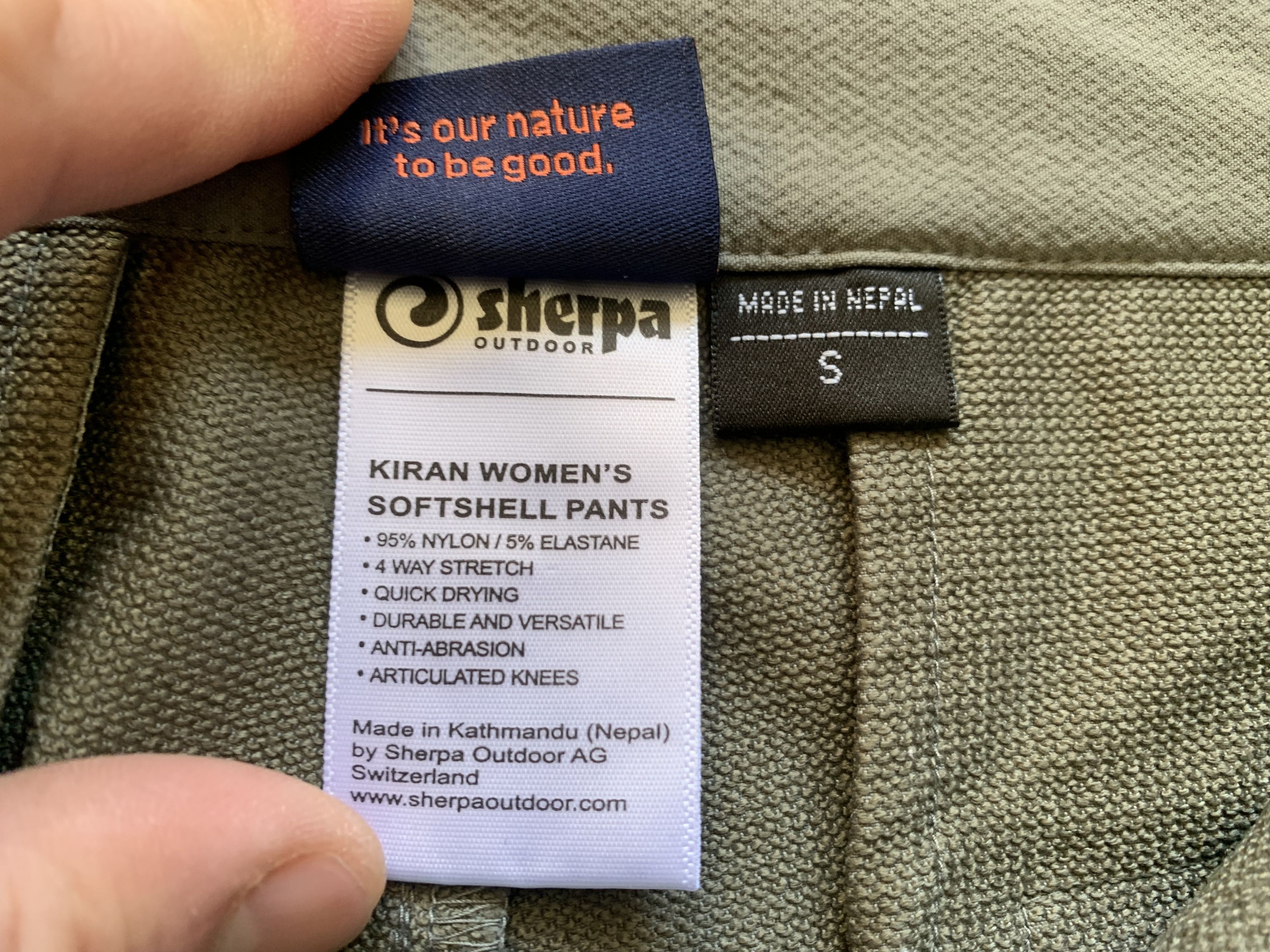 Other Sherpa Kiran Outdoor Womens Softshell Pants Size 27" / US 4 / IT 40 - 10 Thumbnail