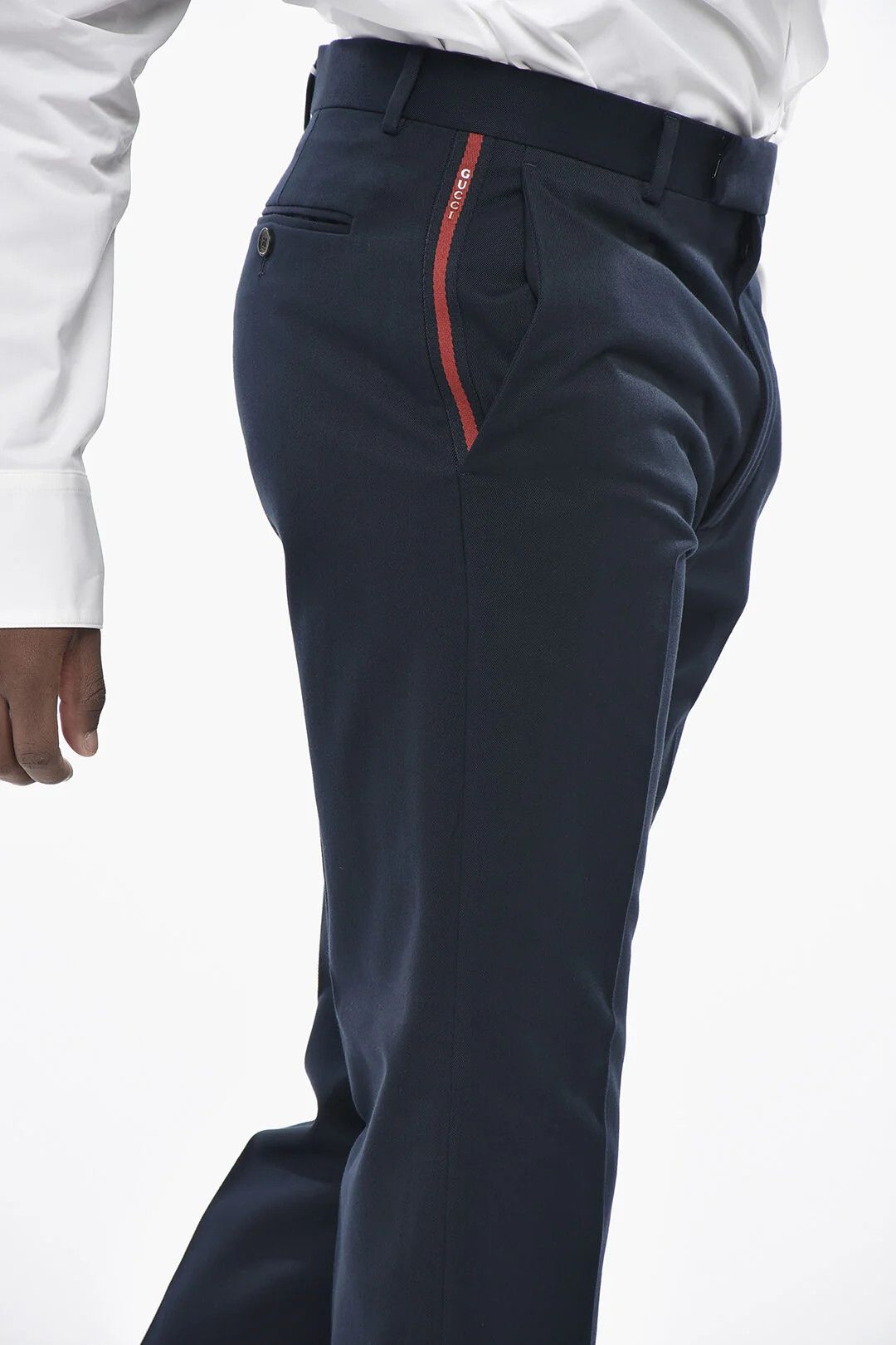 Gucci og1mm0426 Cotton Chino Pant in Blue Size US 30 / EU 46 - 3 Thumbnail