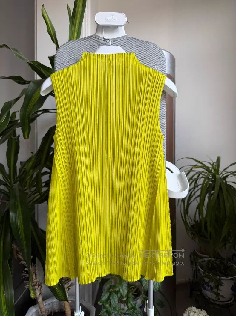 Issey Miyake Issey Miyake Soft Mustard Yellow Vest Size L / US 10 / IT 46 - 6 Thumbnail