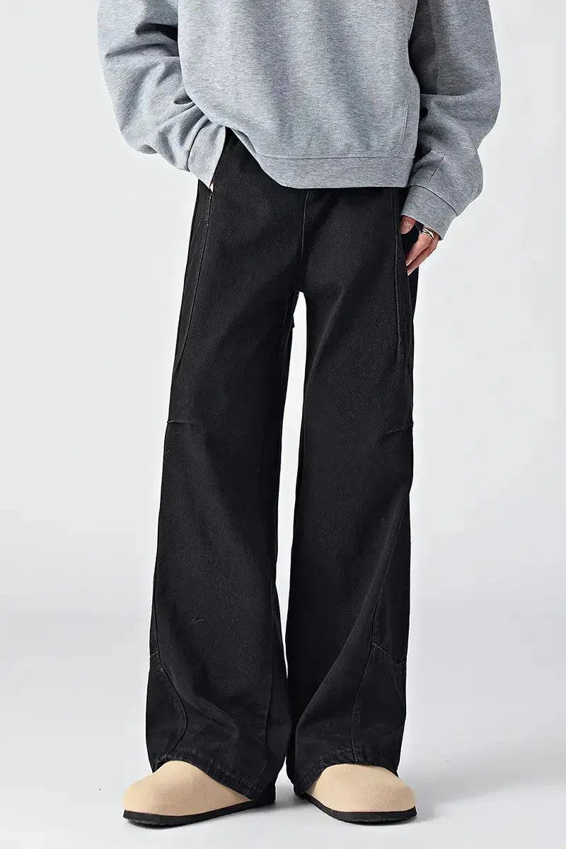 Japanese Brand Retro loose casual patchwork jeans Size US 32 / EU 48 - 6 Thumbnail