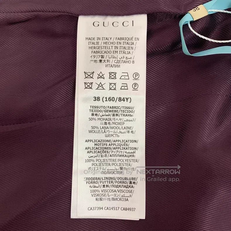 Gucci Gucci Colour-blocked thousand-bird gema sea wool lapel sin Size XS / US 0-2 / IT 36-38 - 7 Thumbnail