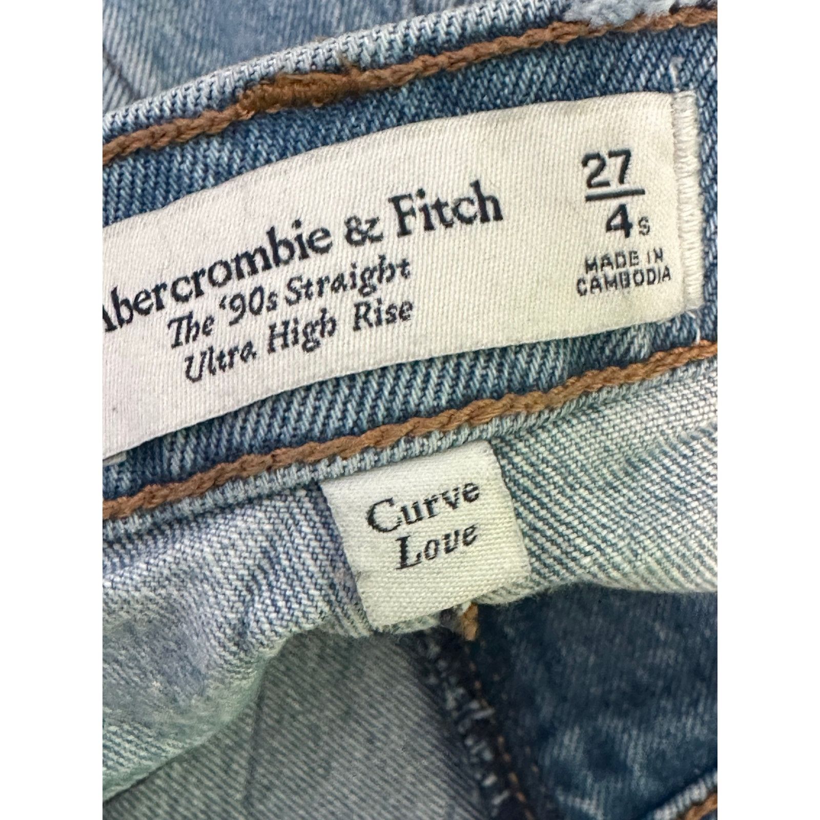 Abercrombie & Fitch Abercrombie & Fitch Straight ultra high rise jeans size 4 Size 27" / US 4 / IT 40 - 3 Thumbnail