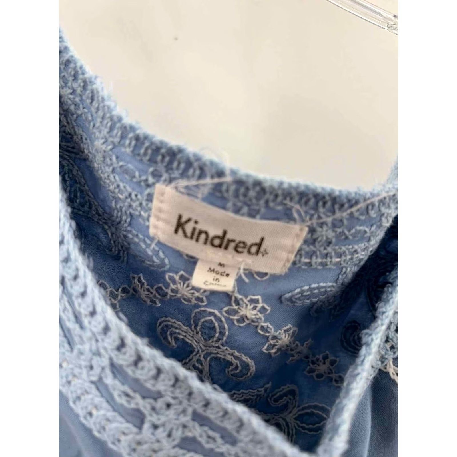 Vintage Pre-Owned Kindred Blue Blouse Size Medium Shirt Size M / US 6-8 / IT 42-44 - 2 Thumbnail