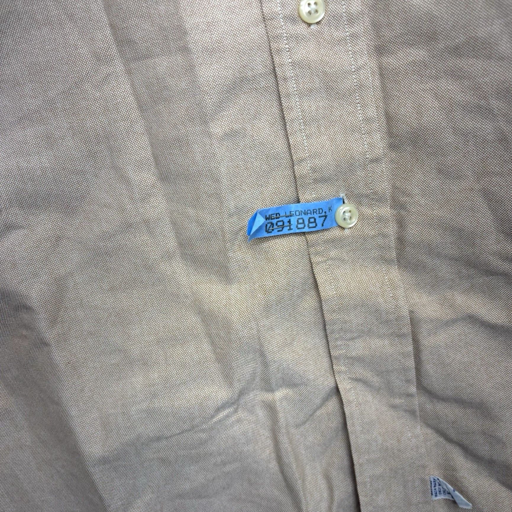 Ralph Lauren Ralph Lauren Yarmouth Button Up Shirt Mens 17.5/34 Beige Flesh Pony Cotton Size US XXL / EU 58 / 5 - 5 Thumbnail