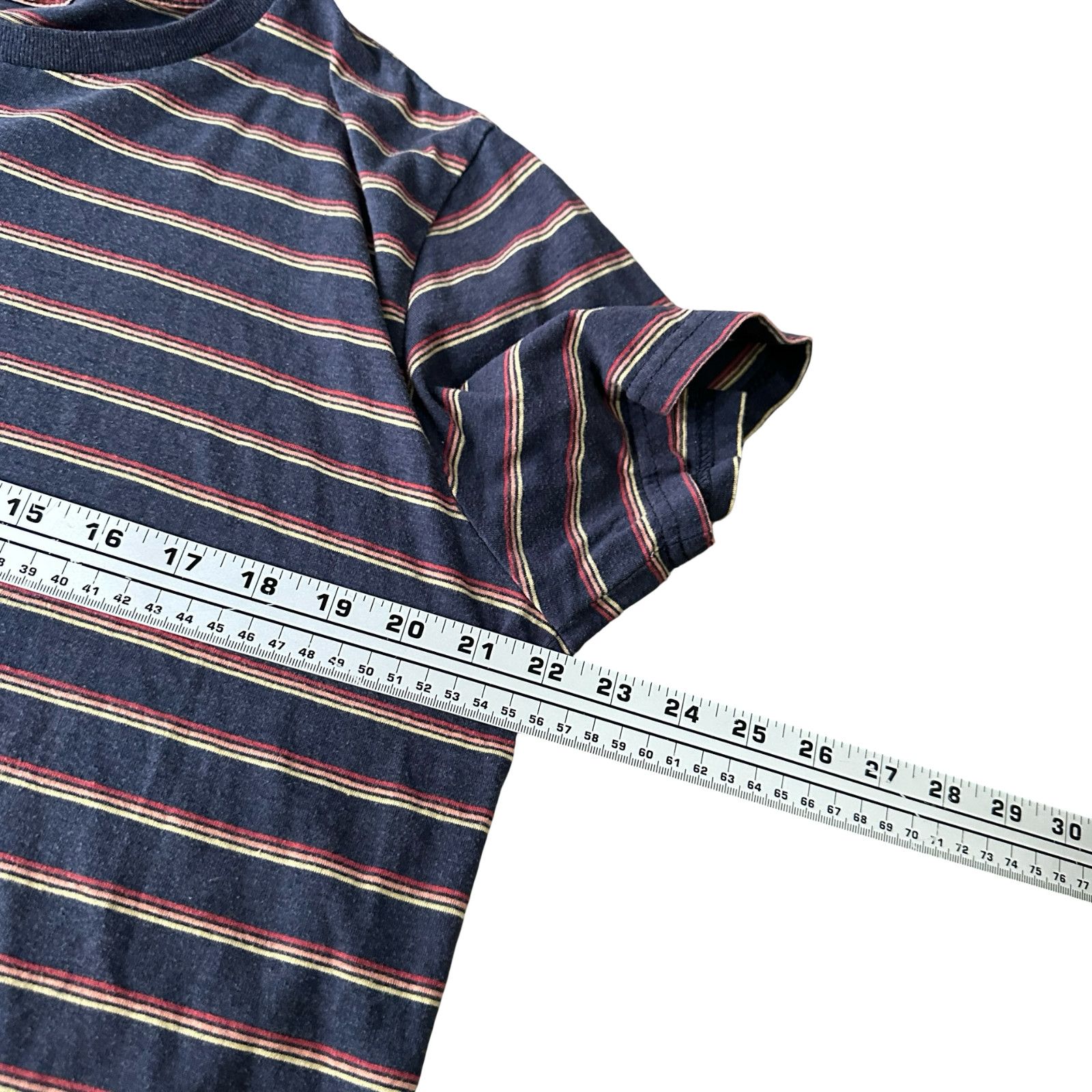 Marine Layer Marine Layer Re-Spun T-Shirt Men M/L Blue Striped Crew Neck Size US M / EU 48-50 / 2 - 9 Thumbnail