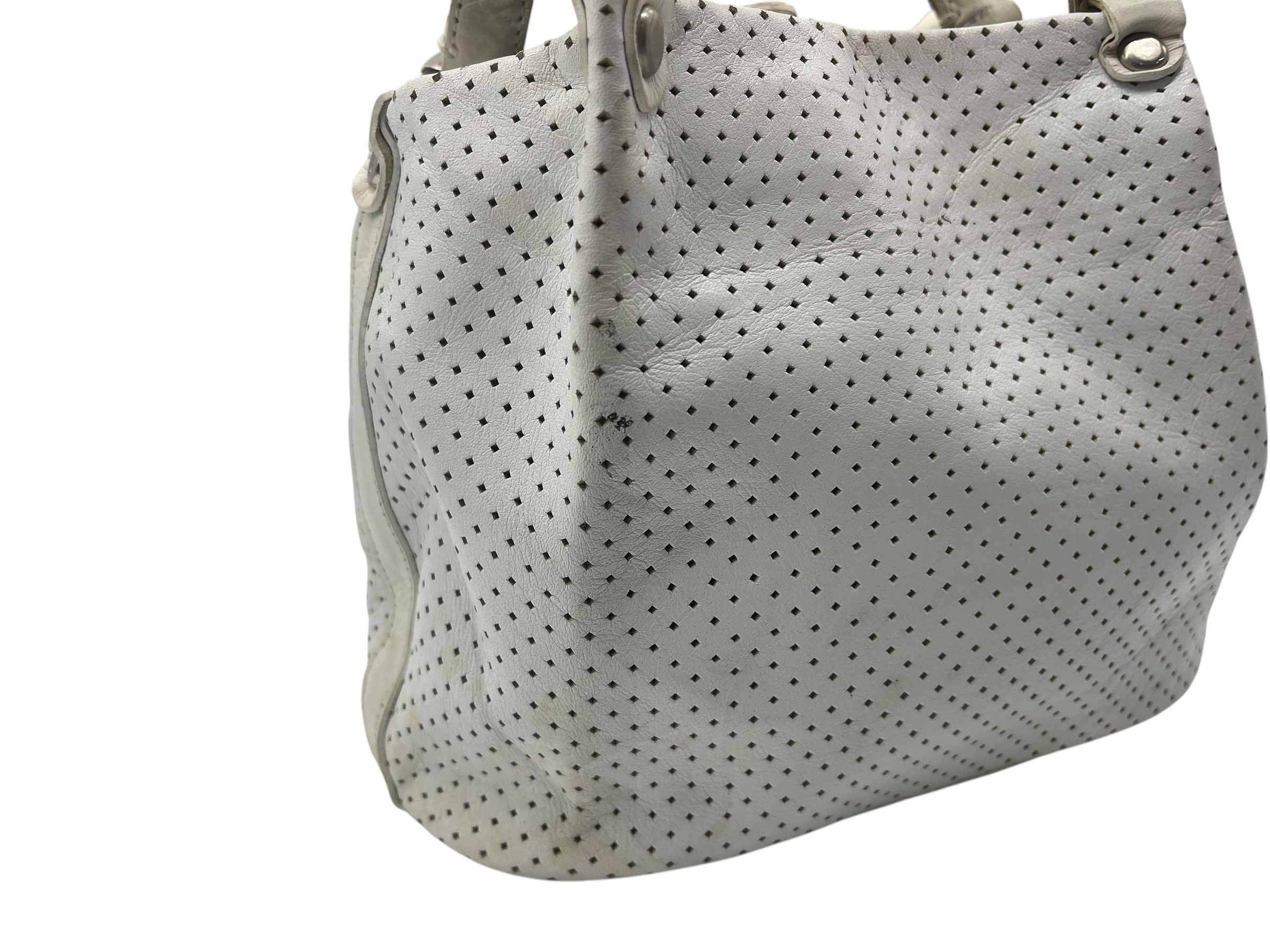 agnes b. Vintage agnès b. Voyage Perforated Leather Tote Shoulder Bag Size ONE SIZE - 3 Thumbnail