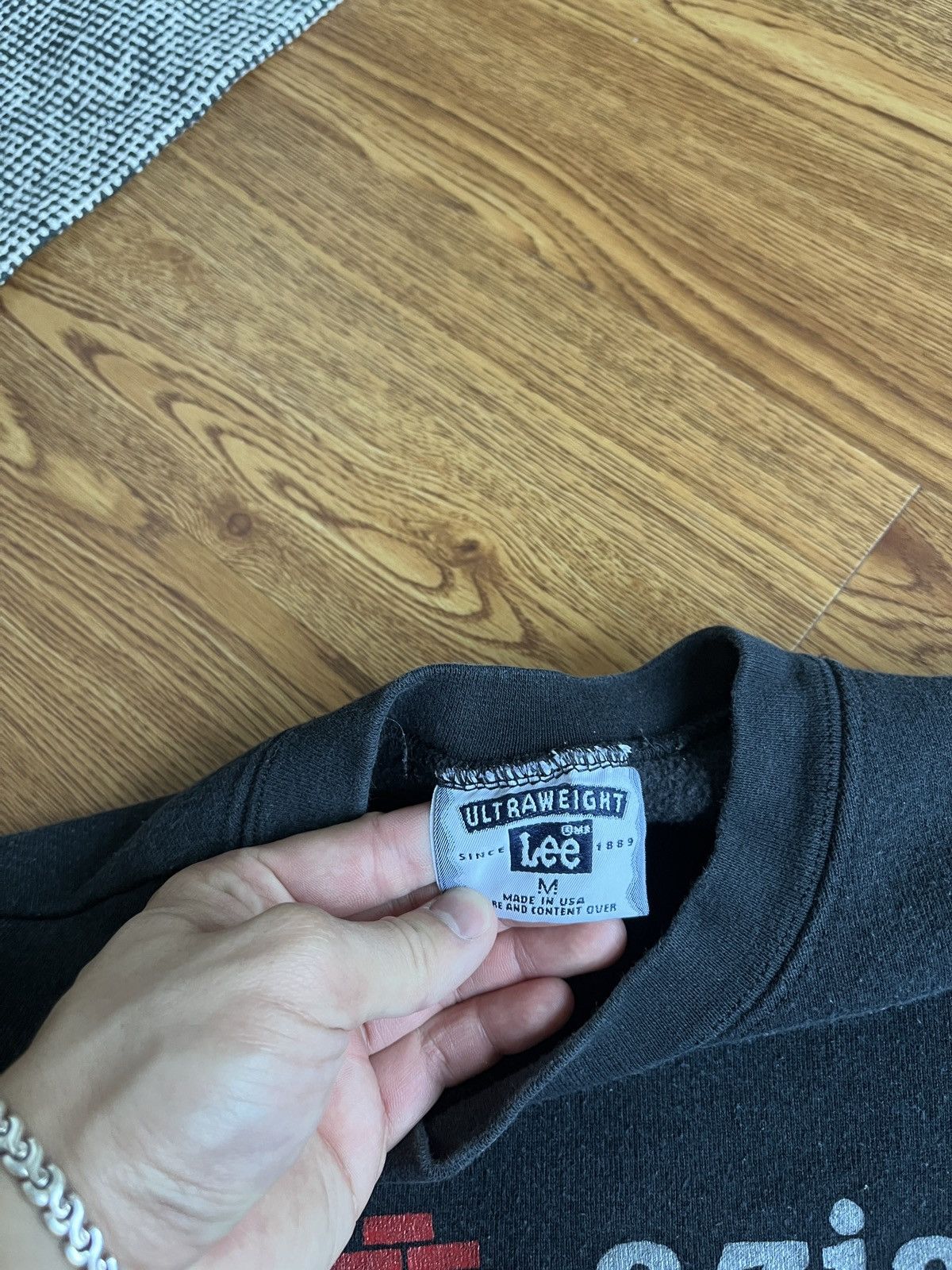 Lee × Vintage Vintage Lee Faded Black Crewneck Sweatshirt Size US S / EU 44-46 / 1 - 6 Thumbnail