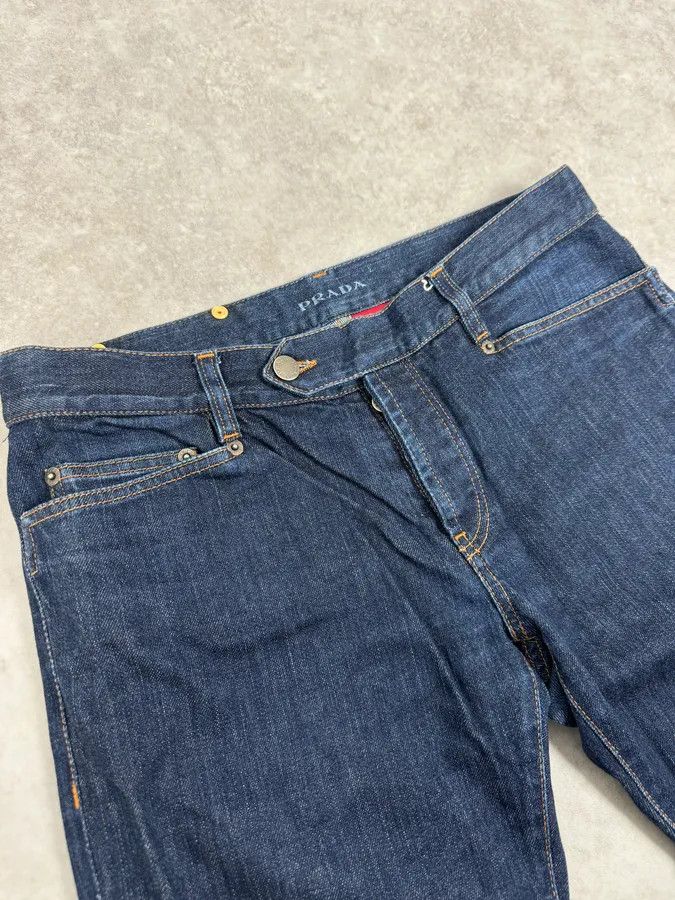Prada 2000s Prada Navy Brut Denim Jeans Size US 30 / EU 46 - 5 Thumbnail