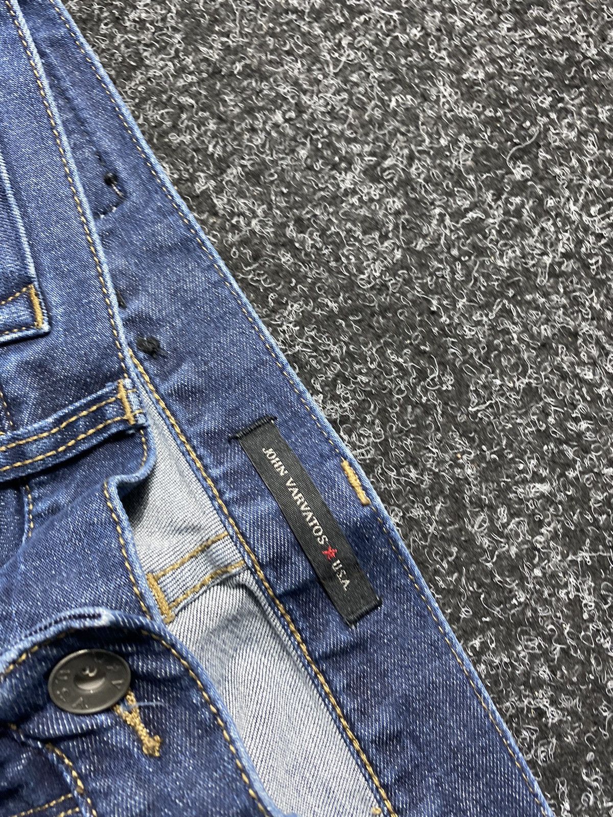 John Varvatos × Vintage Designer John Varvatos Usa Skinny Denim Mens Jeans Opium Size US 32 / EU 48 - 4 Thumbnail