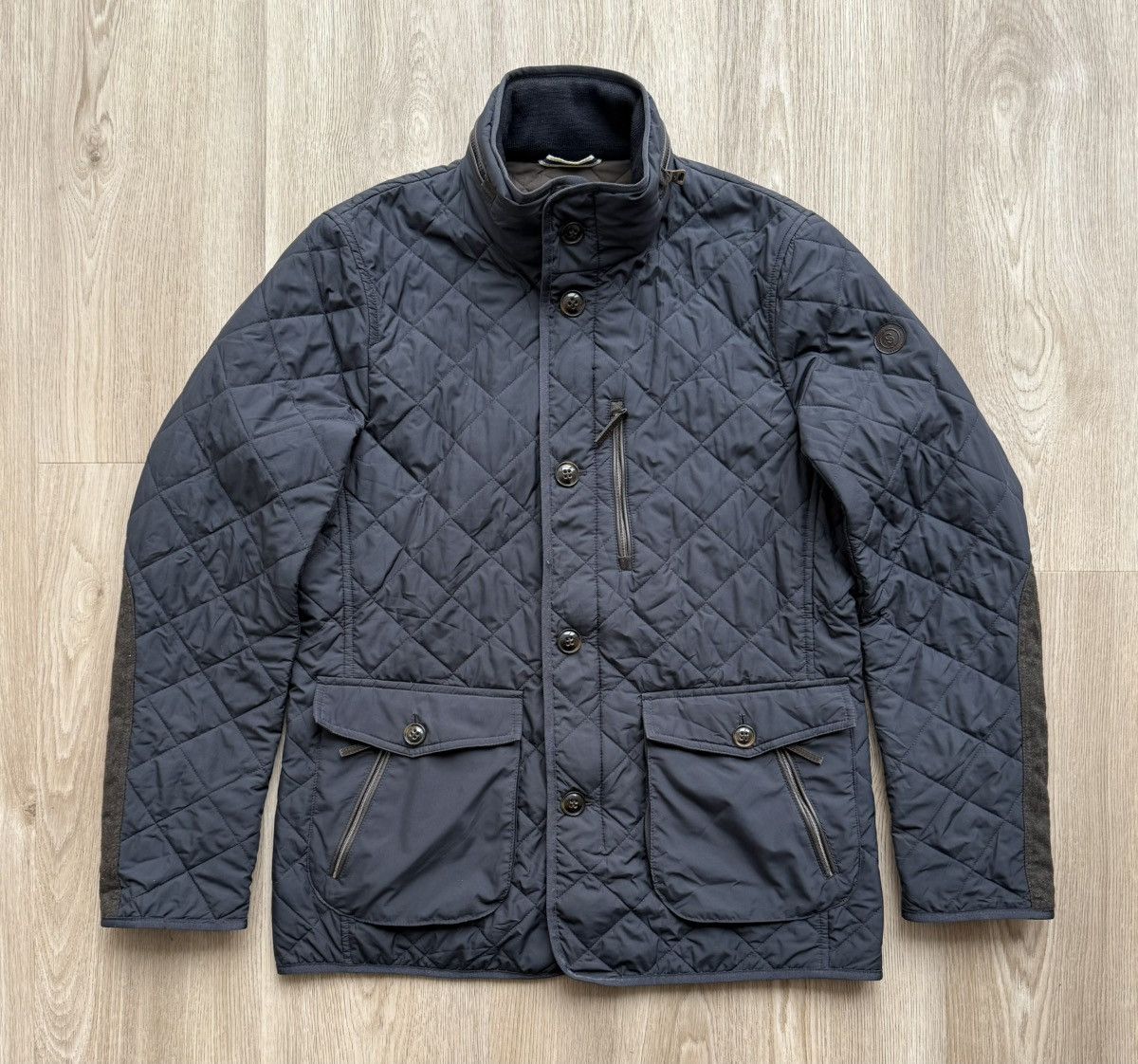 Schneiders Schneiders Salzburg Navy Blue Quilted Jacket Size US S / EU 44-46 / 1 - 1 Thumbnail