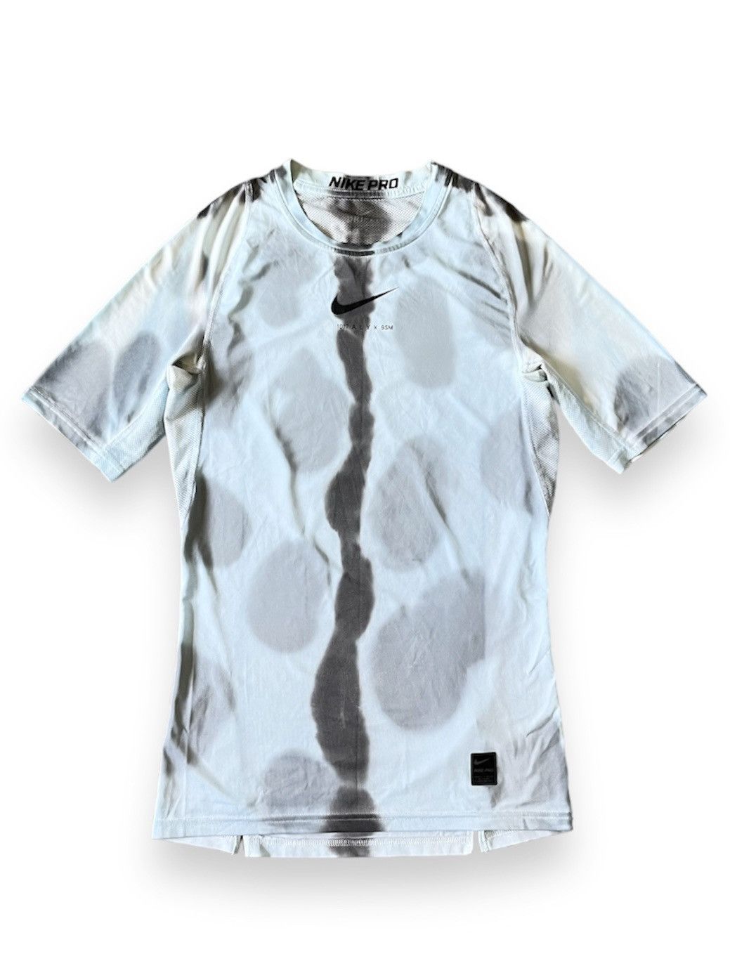 image of 1017 Alyx 9Sm X Nike Laser Logo Tee in White, Men's (Size Small)