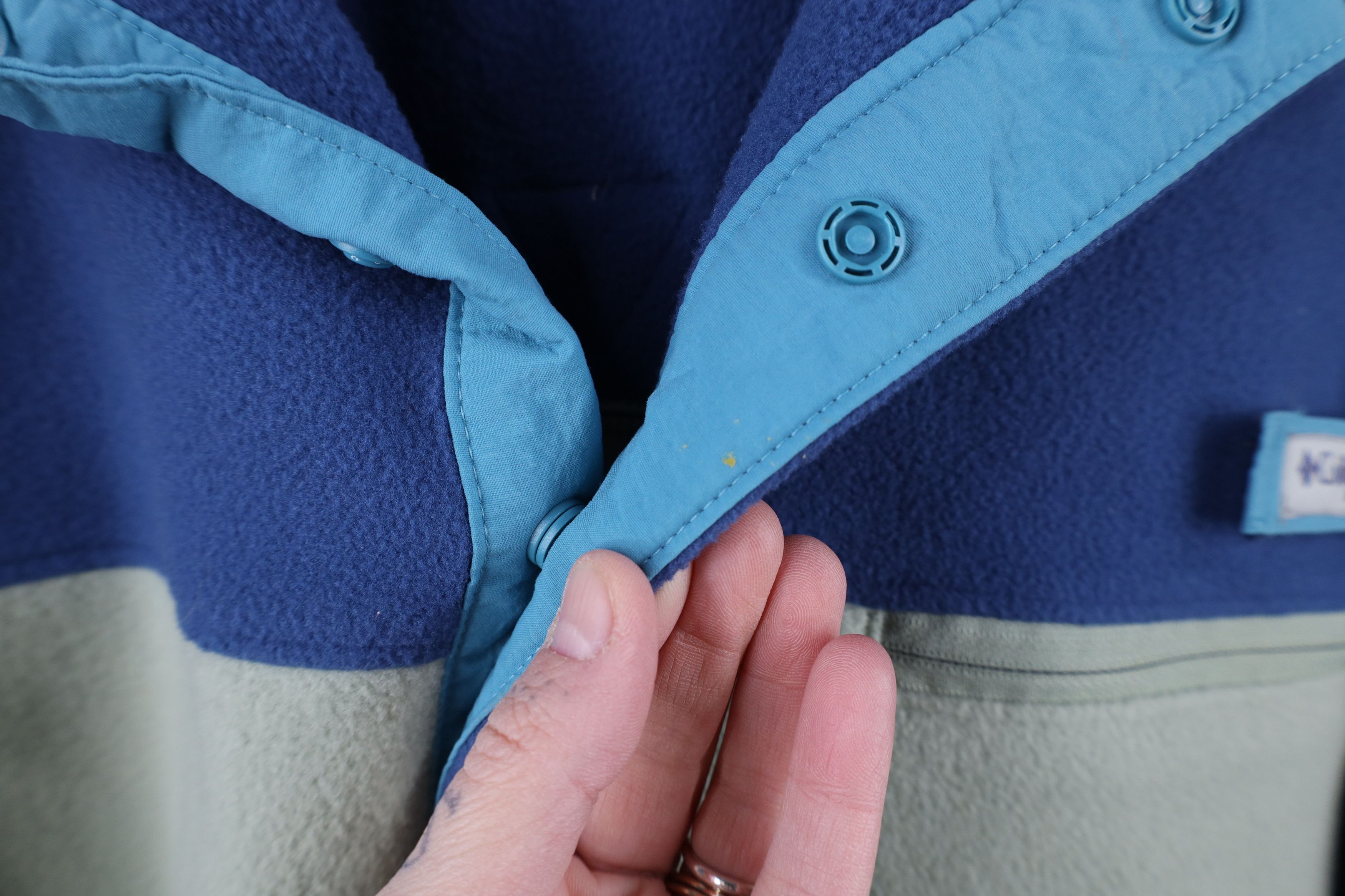 Columbia Columbia PFG Color Block Snap Button Fleece Pullover Sweater Size US XL / EU 56 / 4 - 6 Thumbnail