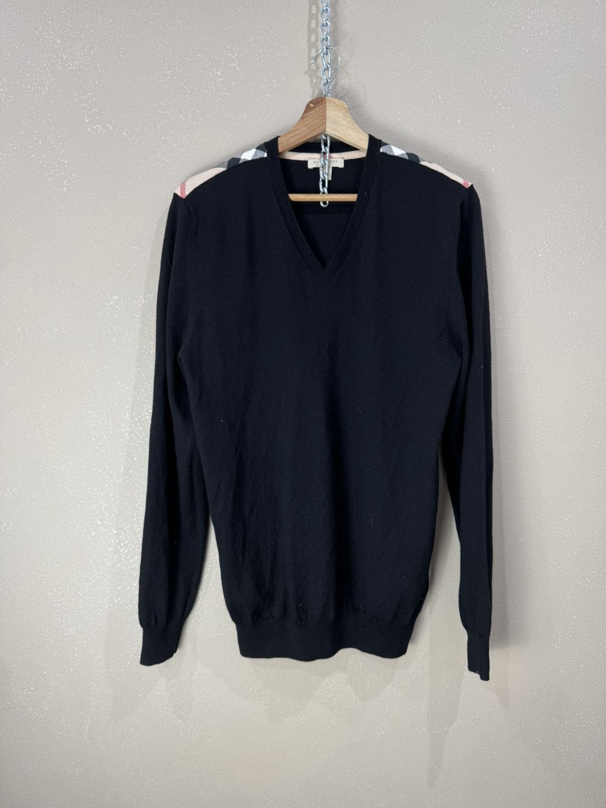 Burberry Vintage Burberry Brit Sweater Nova Check Rare Size US L / EU 52-54 / 3 - 1 Thumbnail