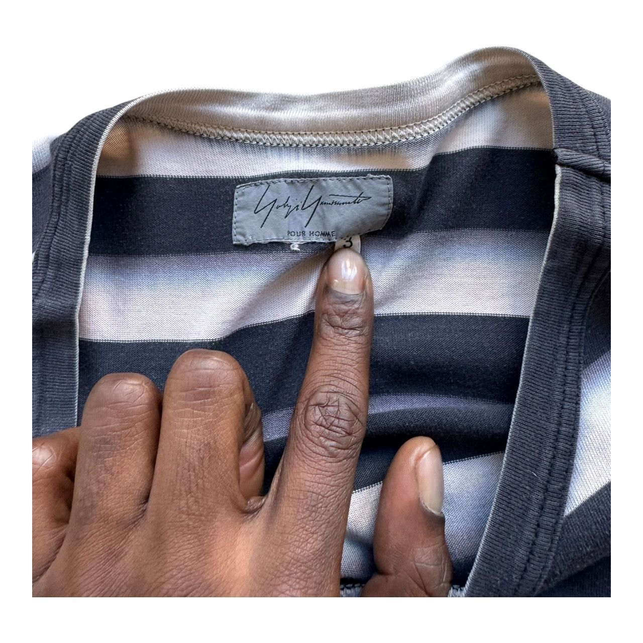 Yohji Yamamoto Striped Long Sleeve Size US L / EU 52-54 / 3 - 2 Thumbnail