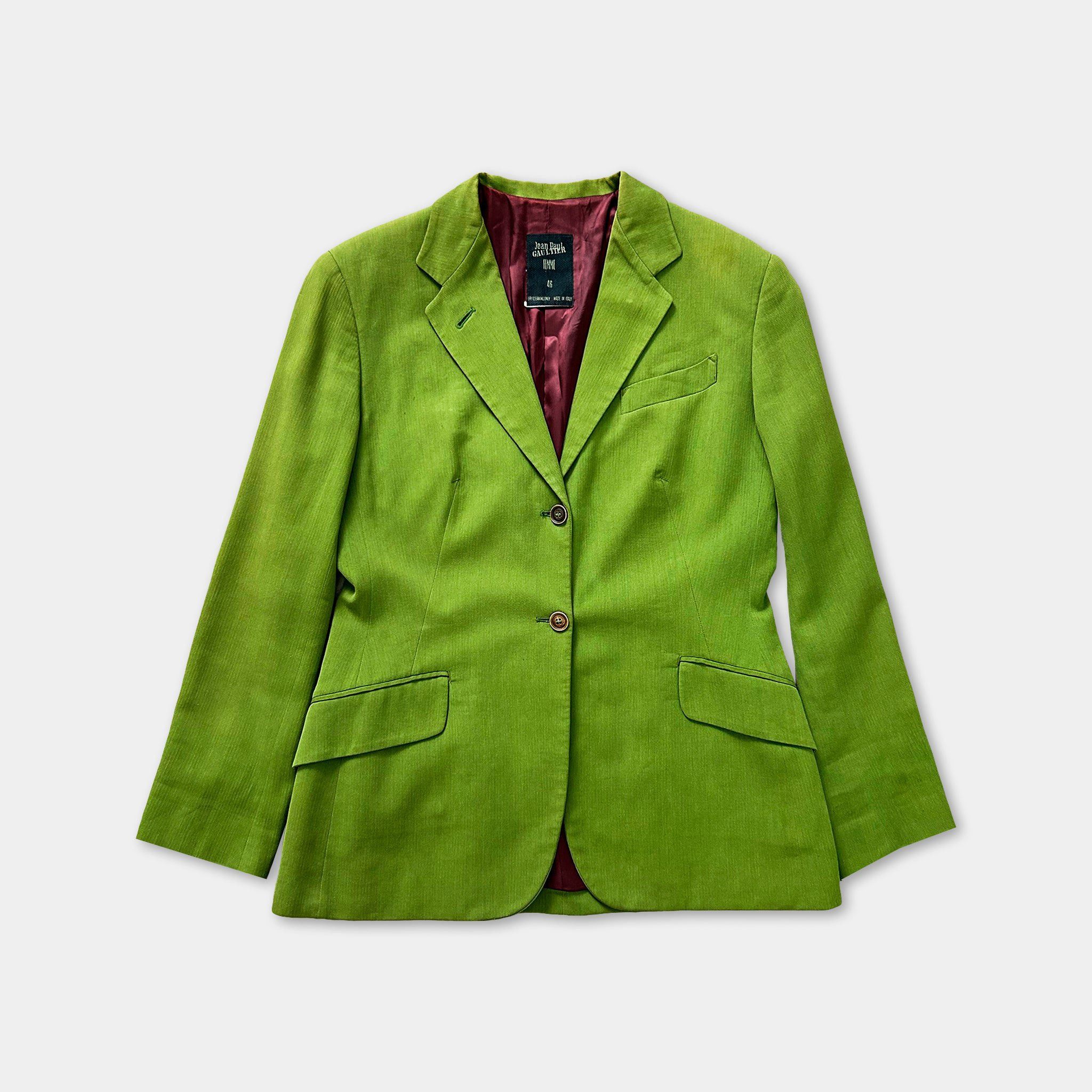 Jean Paul Gaultier Jean Paul Gaultier Classique Green Blazer Size 38S - 1 Thumbnail