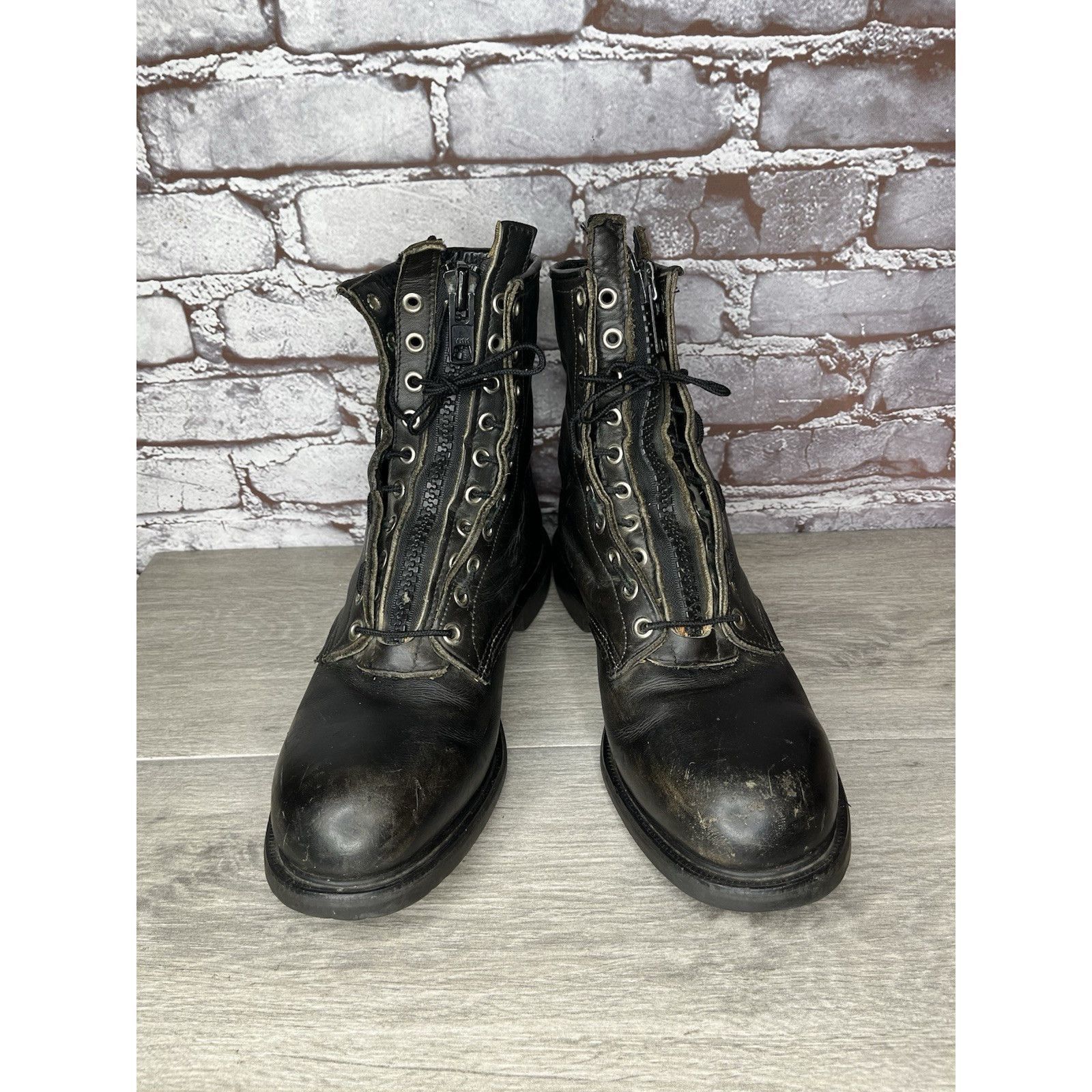 Red Wing RED WING 4473 Vintage USA BLACK LEATHER ENGINEER MILITARY BO Size US 8 / EU 41 - 14 Thumbnail