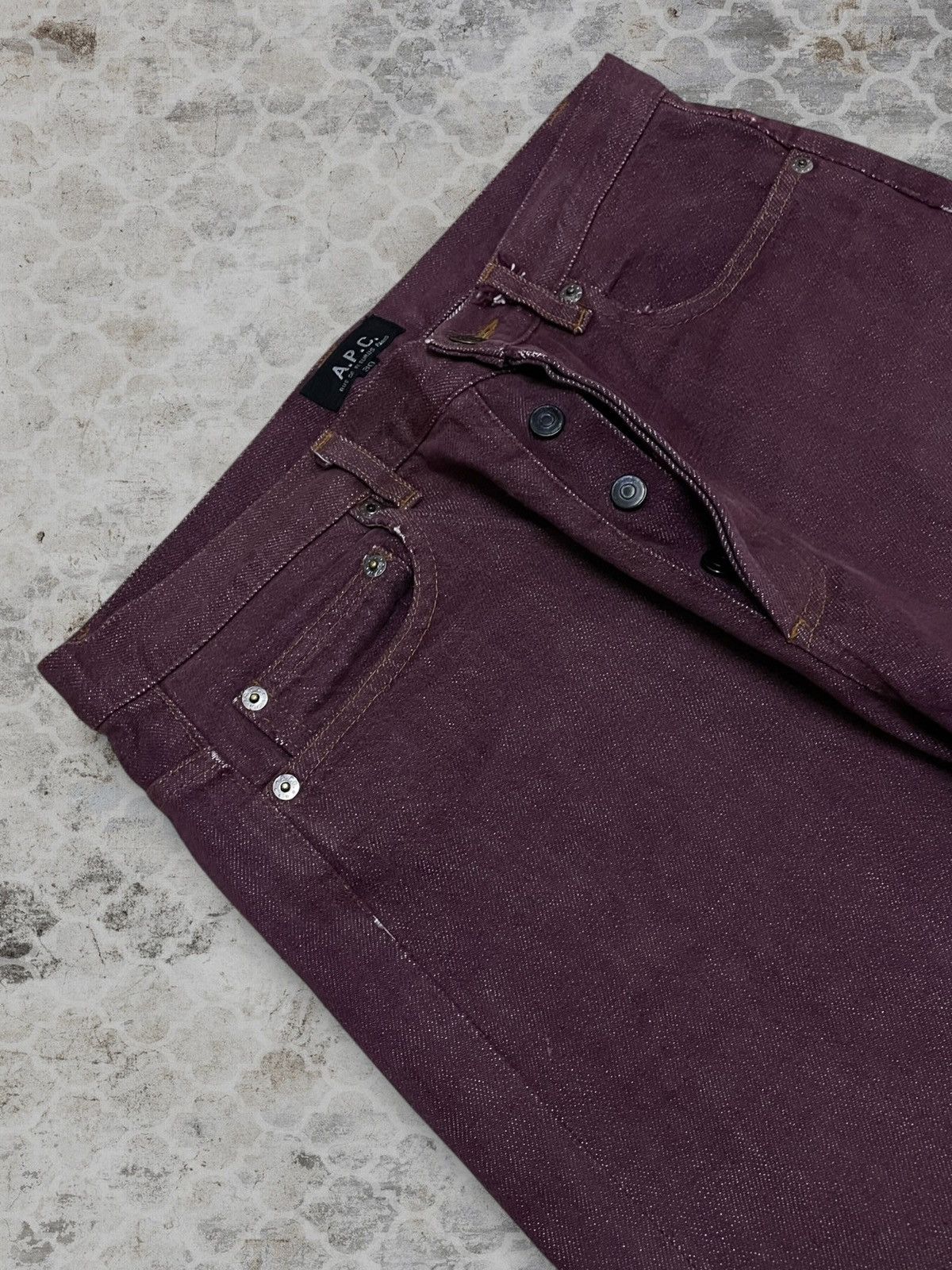 A.P.C. Authentic Designer A.P.C Rue De Fleurus Selvedge Denim Size US 30 / EU 46 - 10 Thumbnail