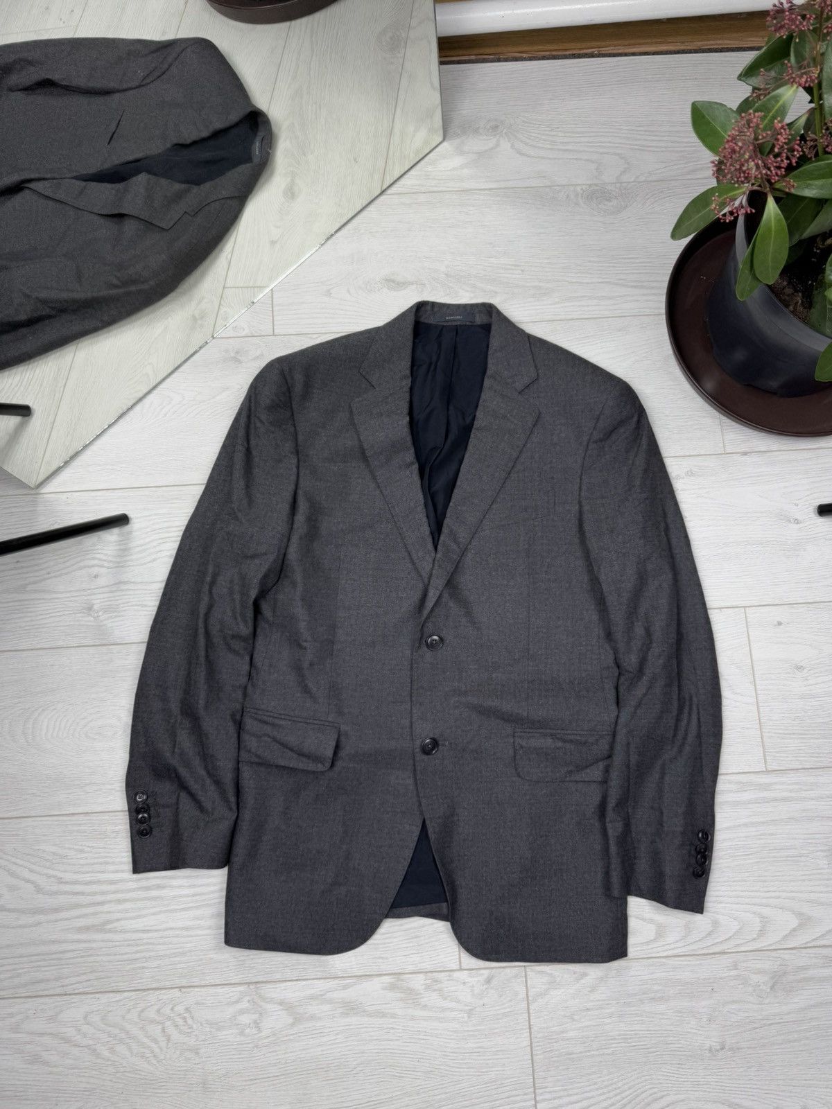 Boglioli Boglioli Dover Grey Wool Coat Blazer Jacket Size 46S - 1 Thumbnail
