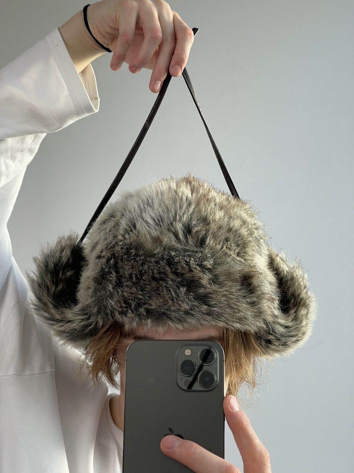 Hysteric Glamour × Japanese Brand Vintage fuzzy mohair japanese ushanka hat avant garde Size ONE SIZE - 5 Thumbnail