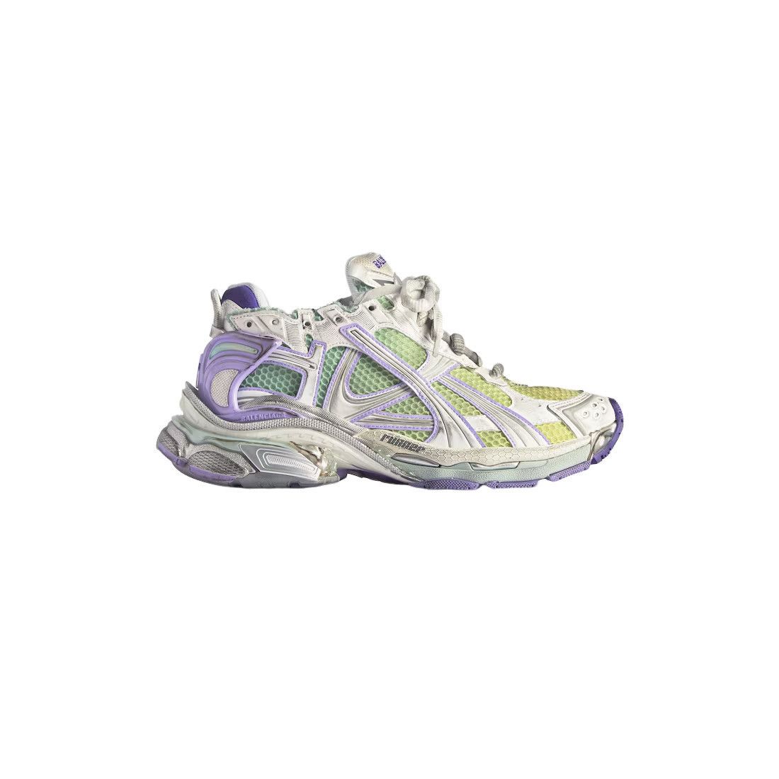 BALENCIAGA Runner Gradient $1190 Women's White/Gray/Purple/Y