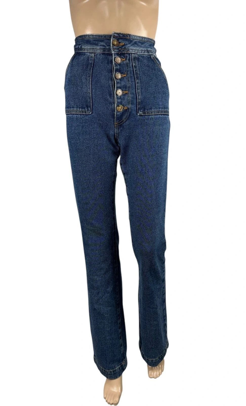 Sezane Sezane Tommy Trousers Denim Flare size 34 Size 25" / US 0 / IT 36 - 2 Thumbnail