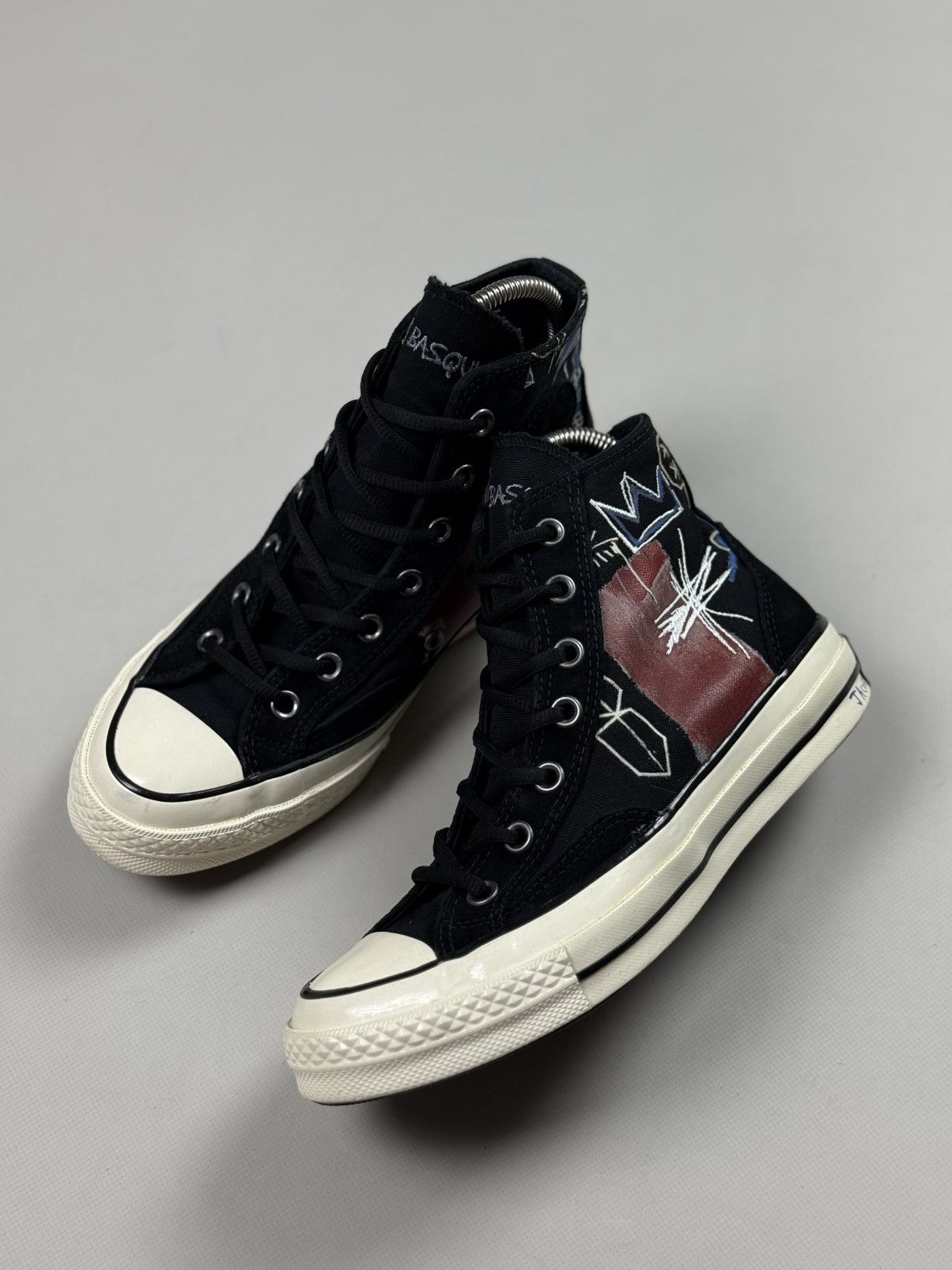 Converse Converse Jean-Michel Basquiat Chuck Taylor High Top Sneakers Size US 7 / IT 37 - 14 Thumbnail