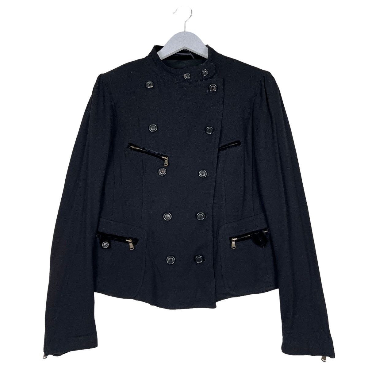 Donna Karan 🔥 DONNA KARAN NY MULTI BUTTON ZIPPER JACKET MADE IN ITALY Size US M / EU 48-50 / 2 - 1 Thumbnail