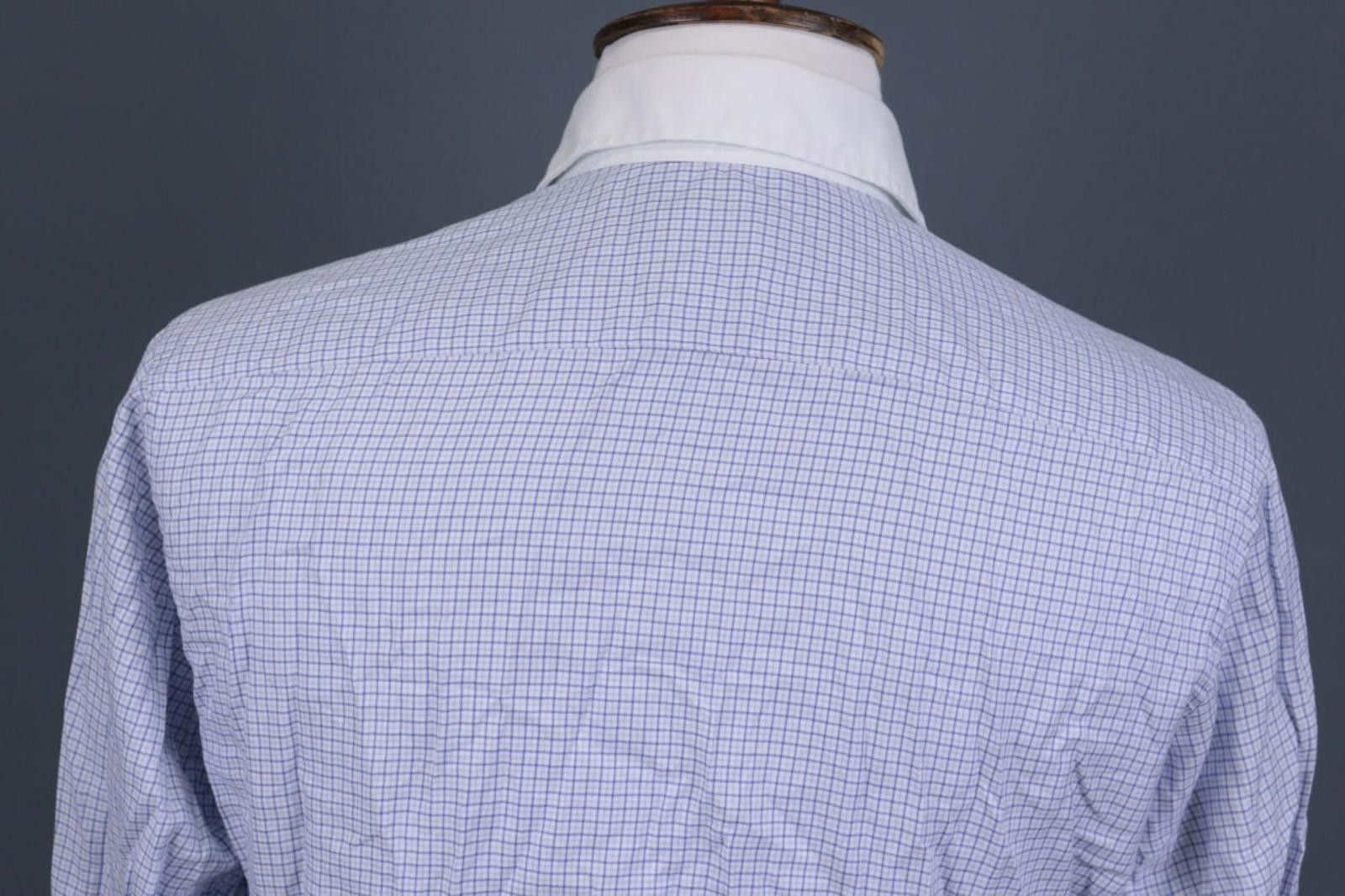 Emmett Emmett London Slim Fit Blue Check Printed Shirt Size M Size US M / EU 48-50 / 2 - 9 Thumbnail