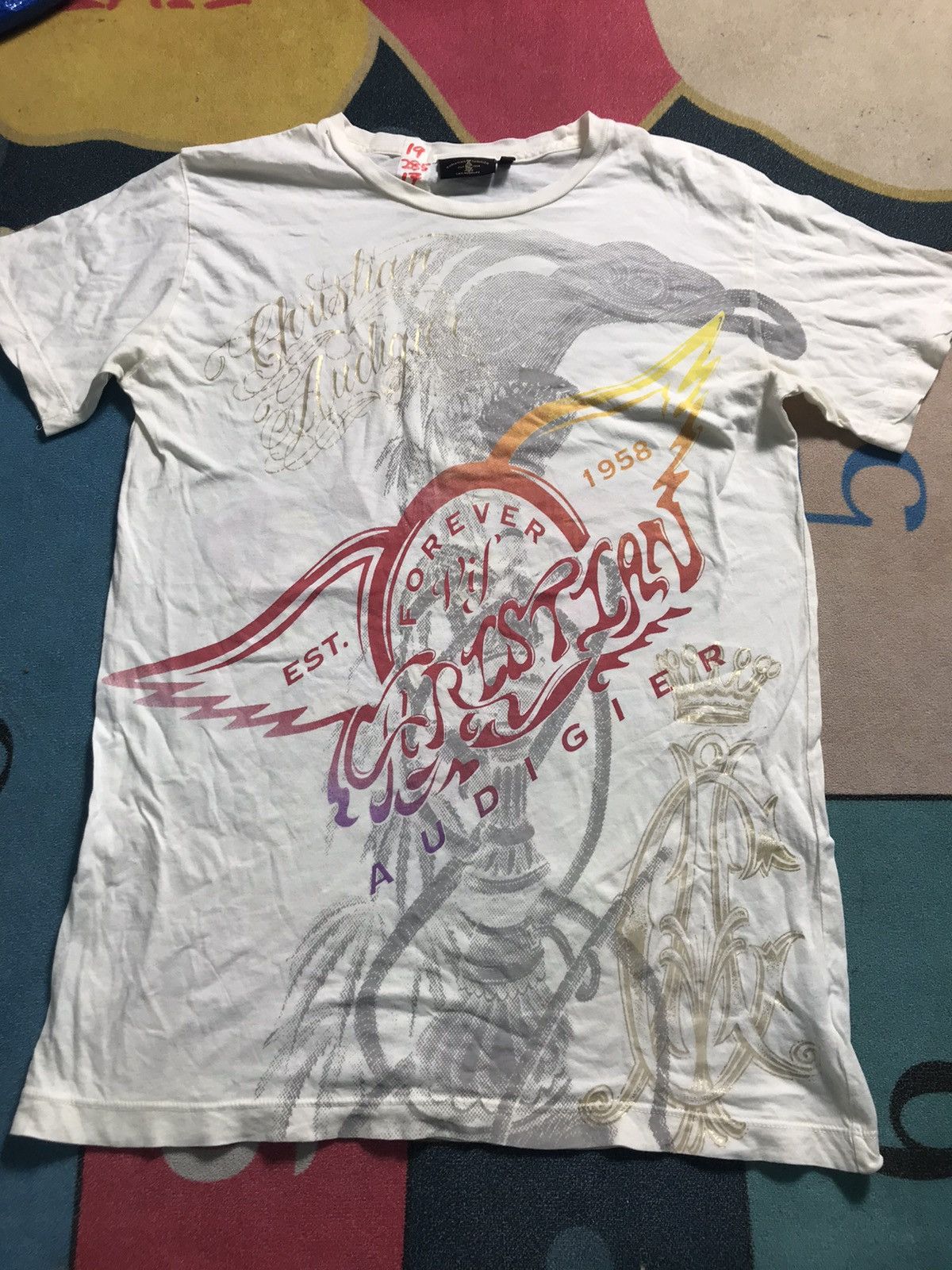 Christian Audigier Christian audigier tshirt skull big logo Size US M / EU 48-50 / 2 - 1 Thumbnail