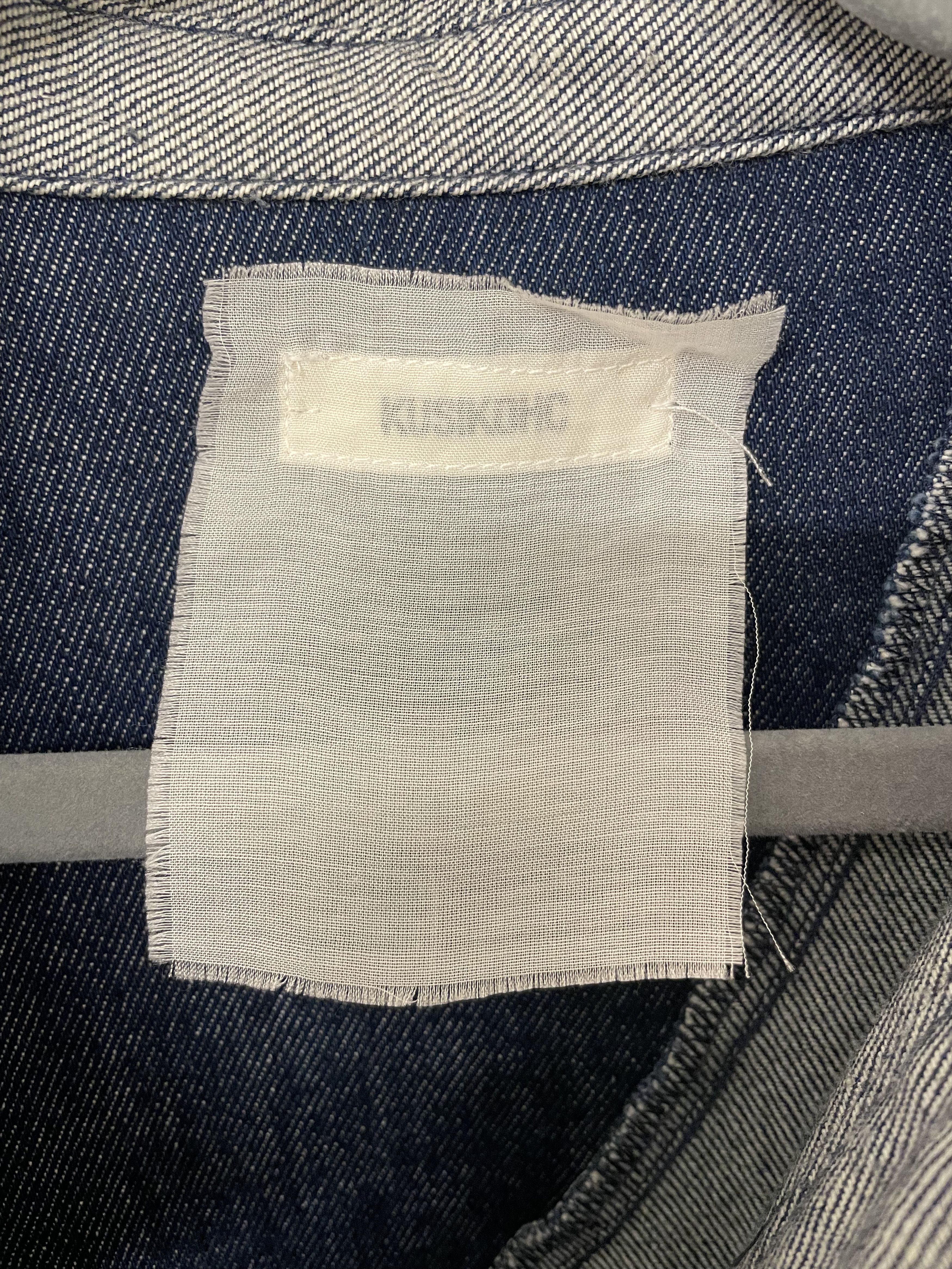 Kusikohc Kusikohc Panelled Button-Up Blue and White Denim Shirt Size US M / EU 48-50 / 2 - 4 Thumbnail