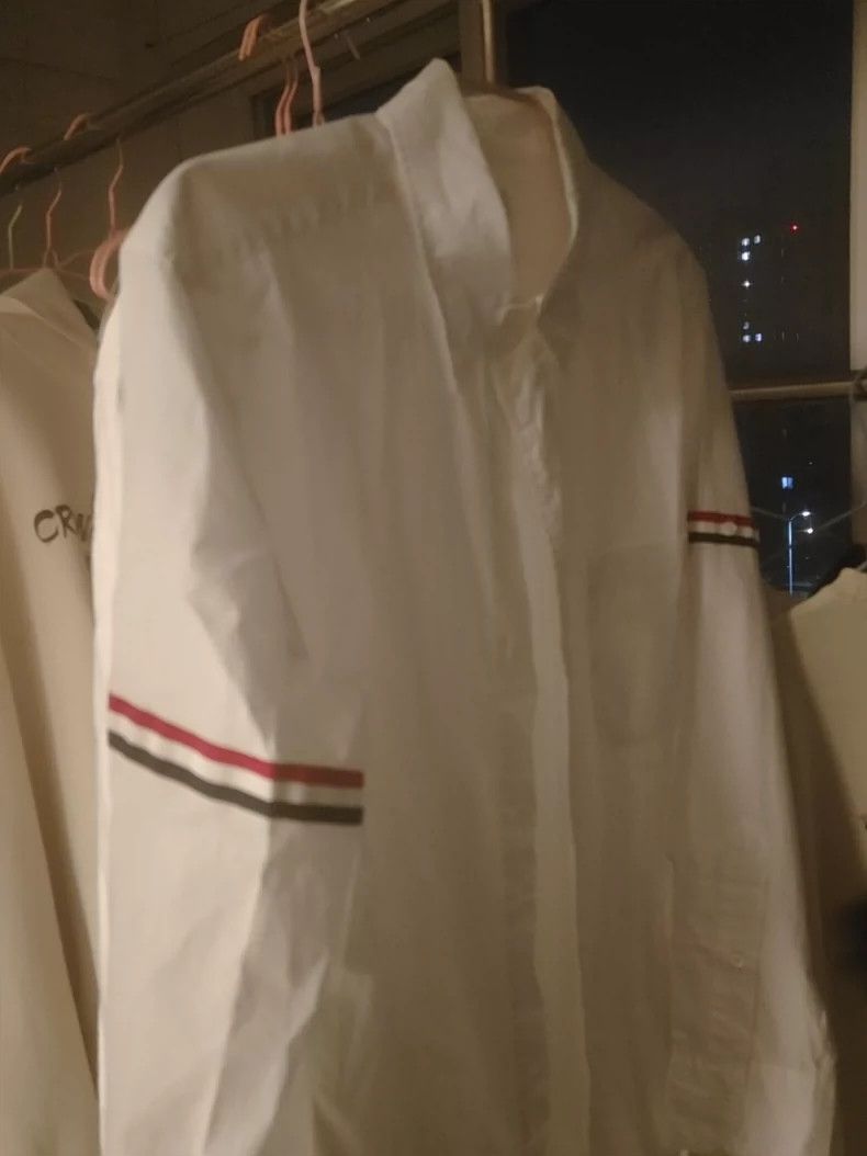 Thom Browne Thom Browne Long Sleeve White Shirt-dmc Size US M / EU 48-50 / 2 - 1 Thumbnail