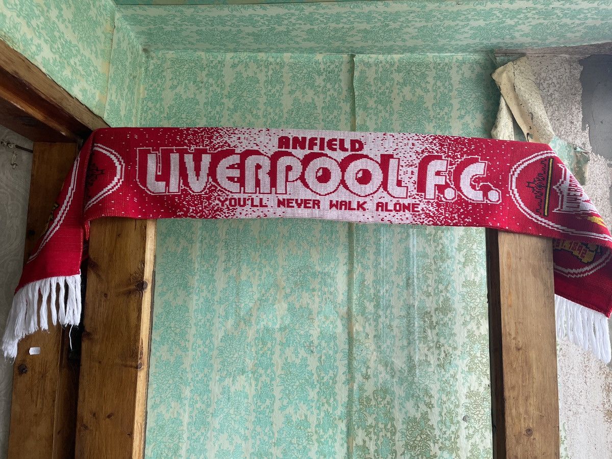 Vintage Liverpool F.C Anfield You’ll Never Walk Alone football scarf Size ONE SIZE - 5 Thumbnail