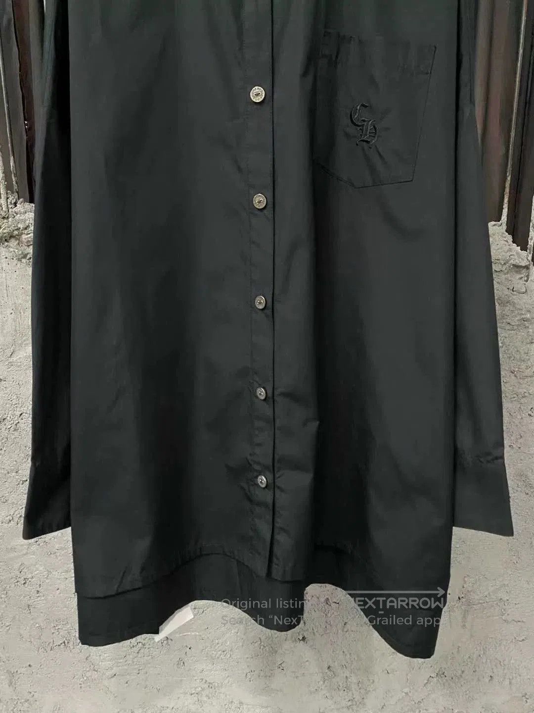 Chrome Hearts chrome hearts black embroidered long shirt. Size US S / EU 44-46 / 1 - 4 Thumbnail